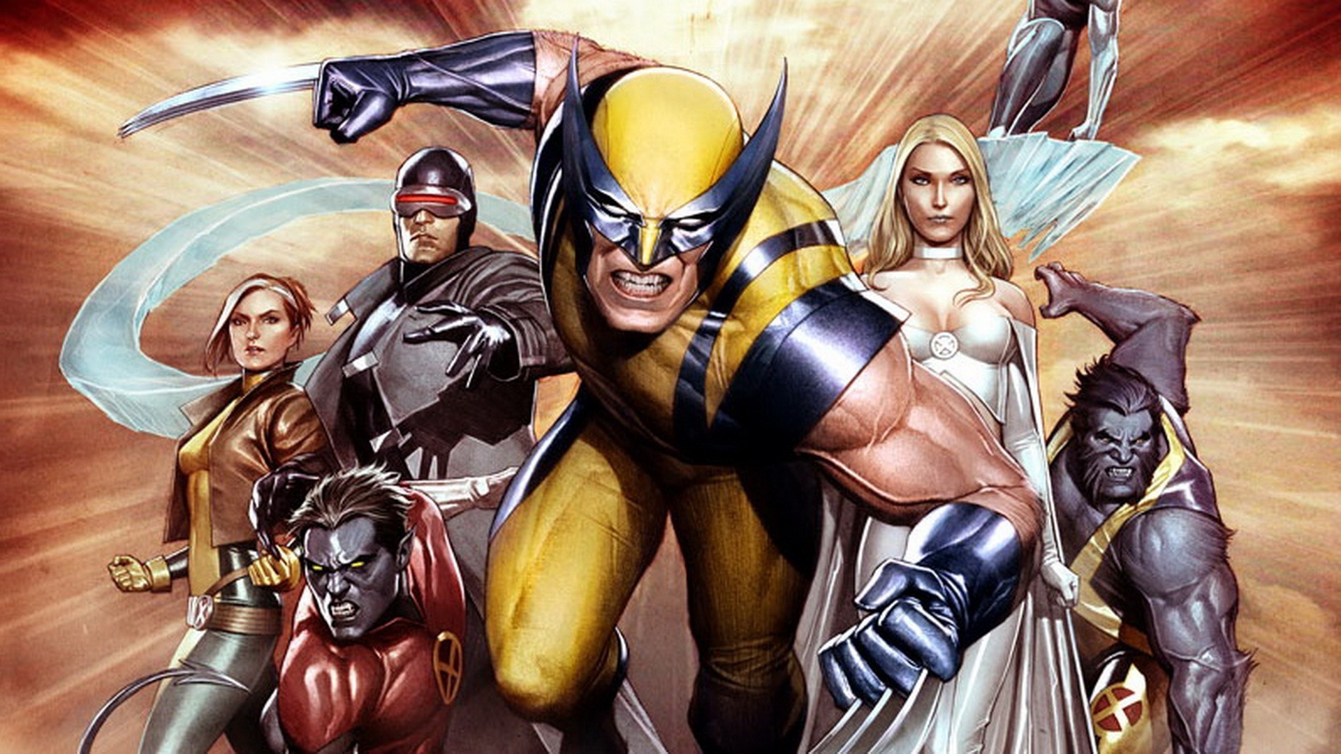 1920x1080 comics, Wolverine, X Men, Beast (character), Emma Frost Wallpapers HD /  Desktop and Mobile Backgrounds