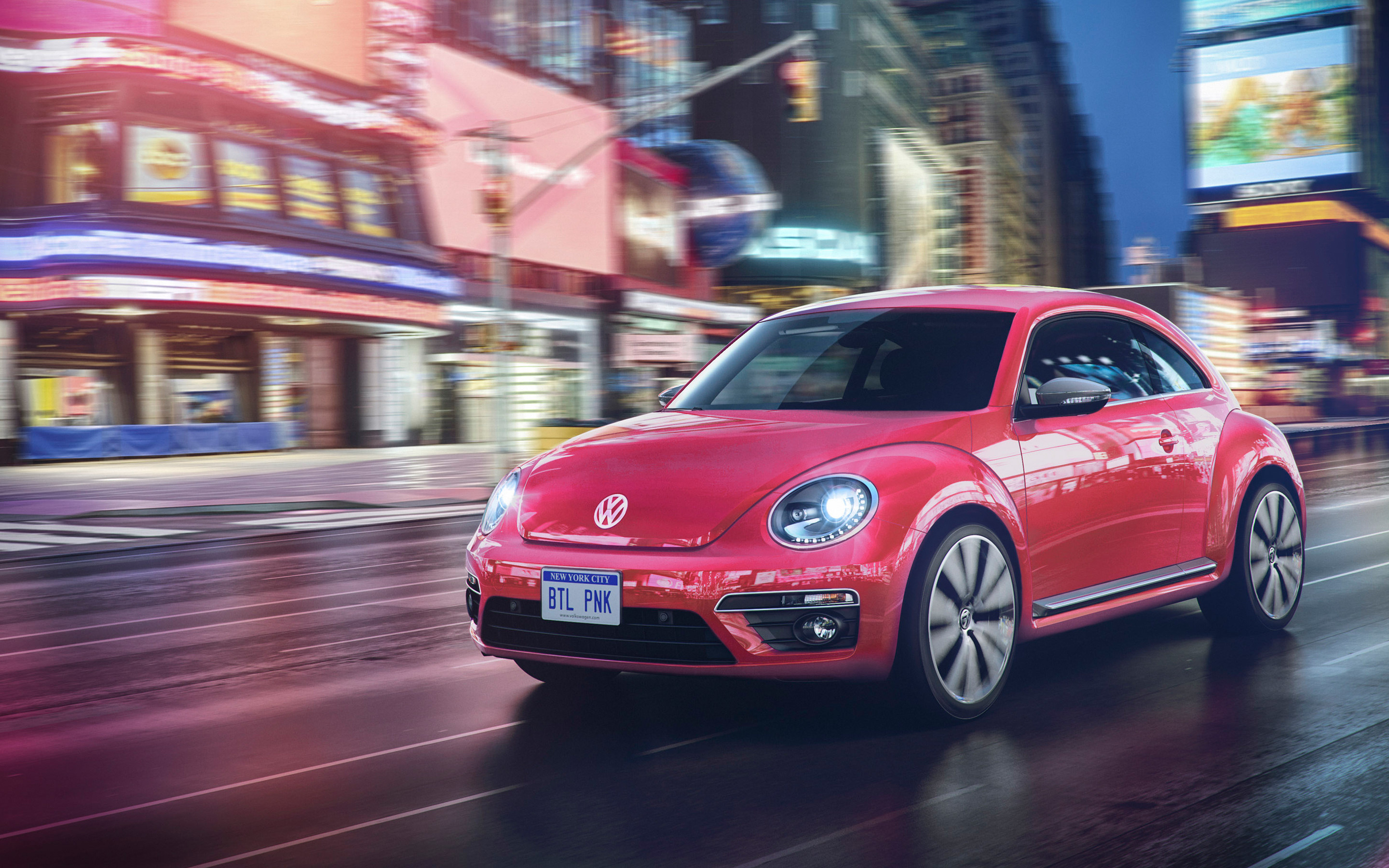 2880x1800 2017 Volkswagen Pink Beetle Limited Edition