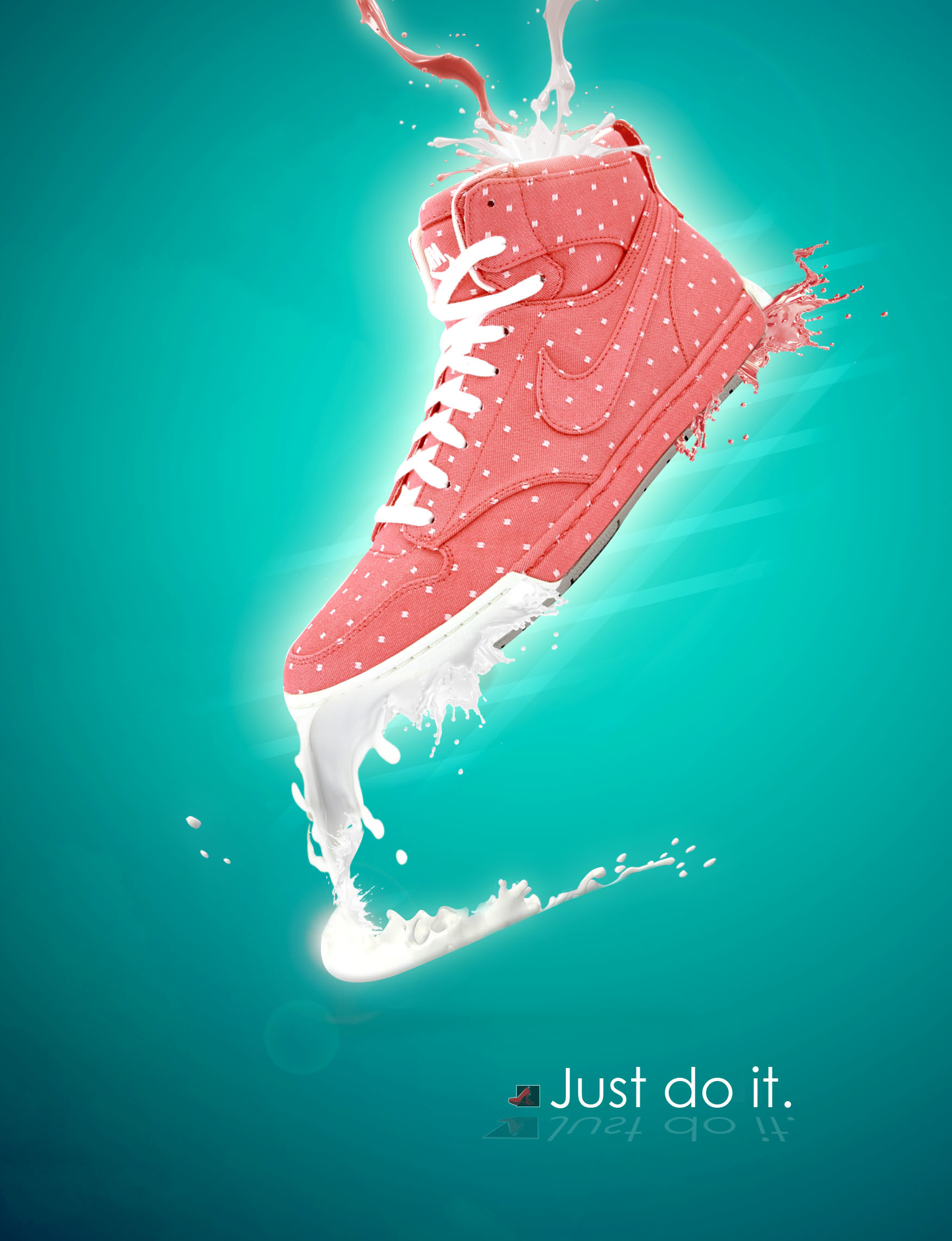 1750x2281 Nike women shoe poster design
