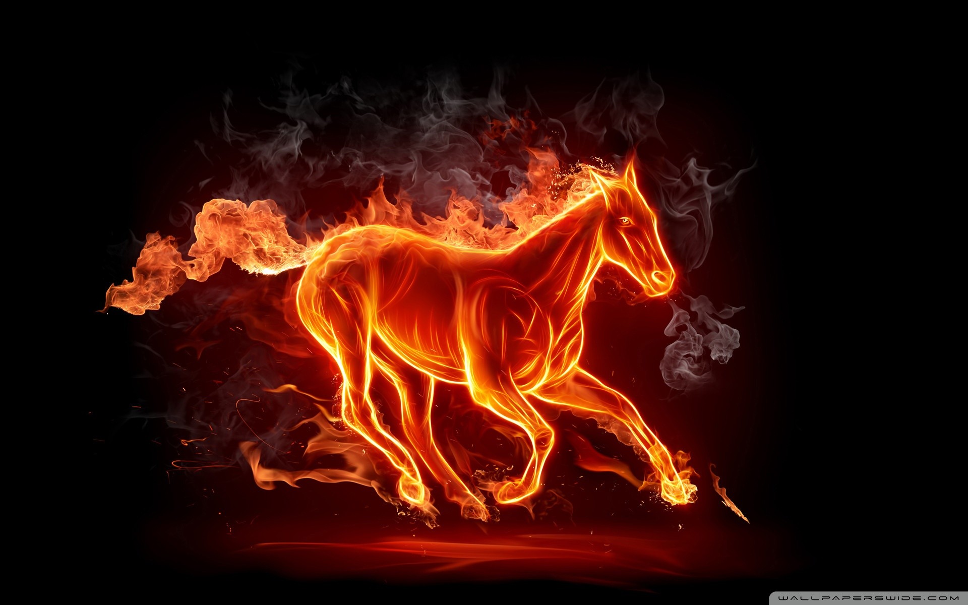 1920x1200 Horse Fire HD desktop wallpaper High Definition Fullscreen