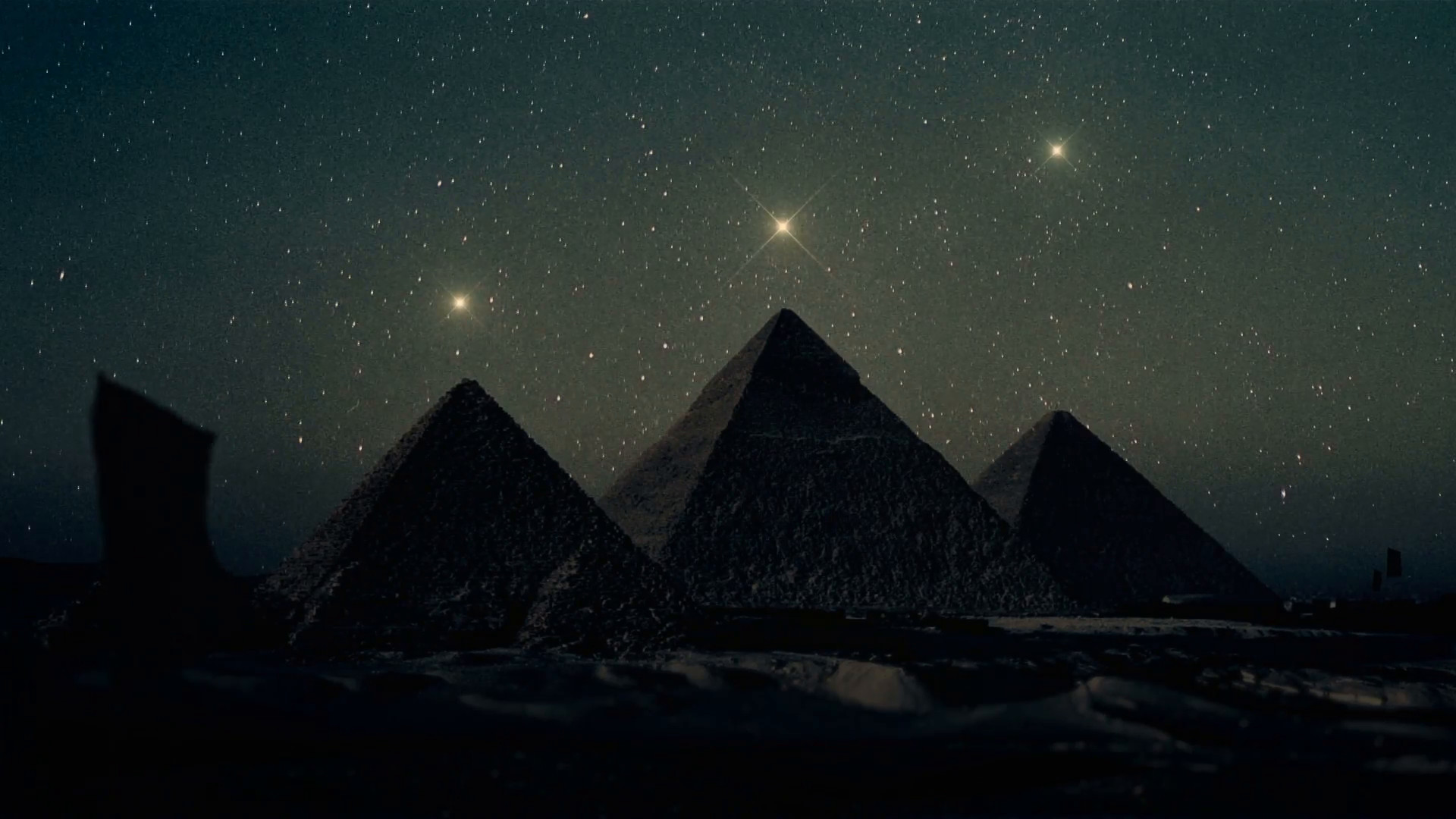 1920x1080 Orion Constellation Stars Aligned Above The Pyramids of Giza Motion  Background - VideoBlocks