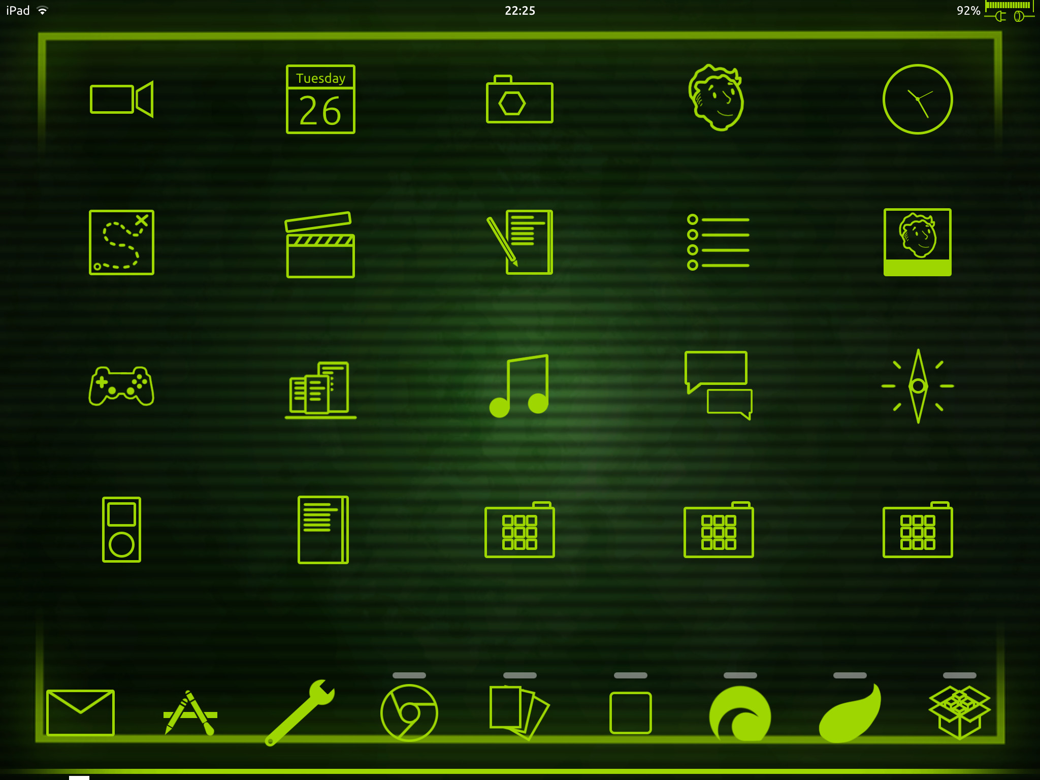 2048x1536 WIP[Early Preview] Wastelander iOS7 (Fallout Pip-Boy) ...