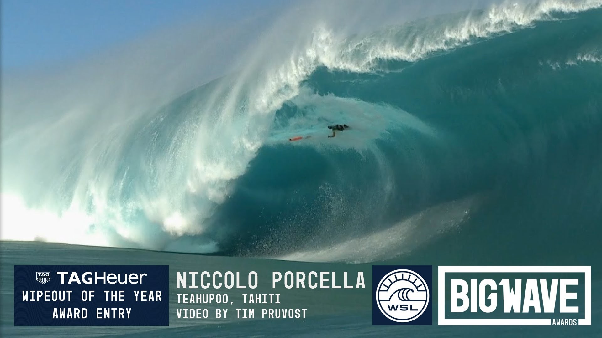 1920x1080 Niccolo Porcella at Teahupoo 2 - 2016 TAG Heuer Wipeout Entry - WSL Big Wave  Awards - YouTube