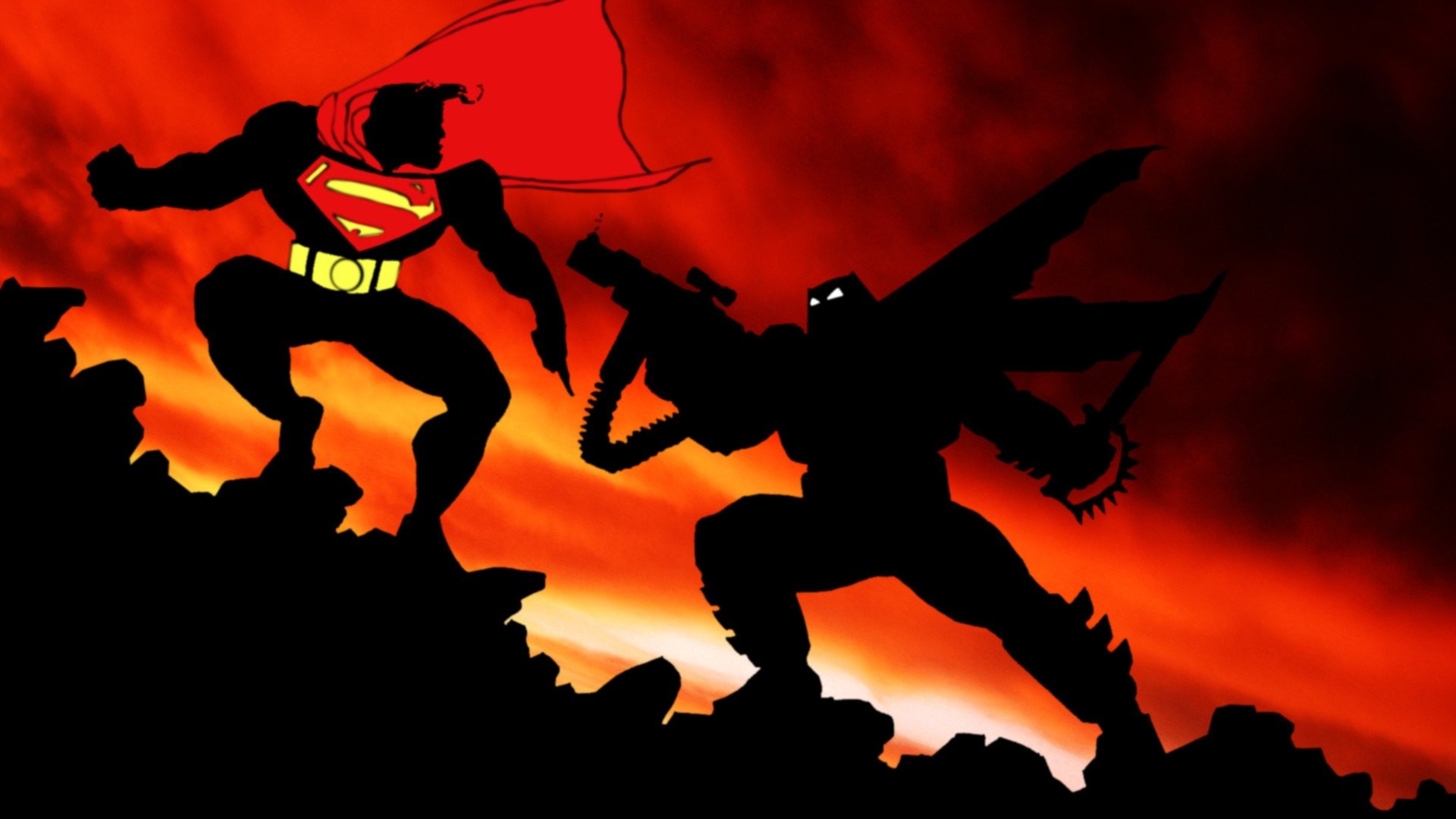 1920x1080 Comics - Batman: The Dark Knight Returns Batman Superman The Dark Knight  Returns Wallpaper