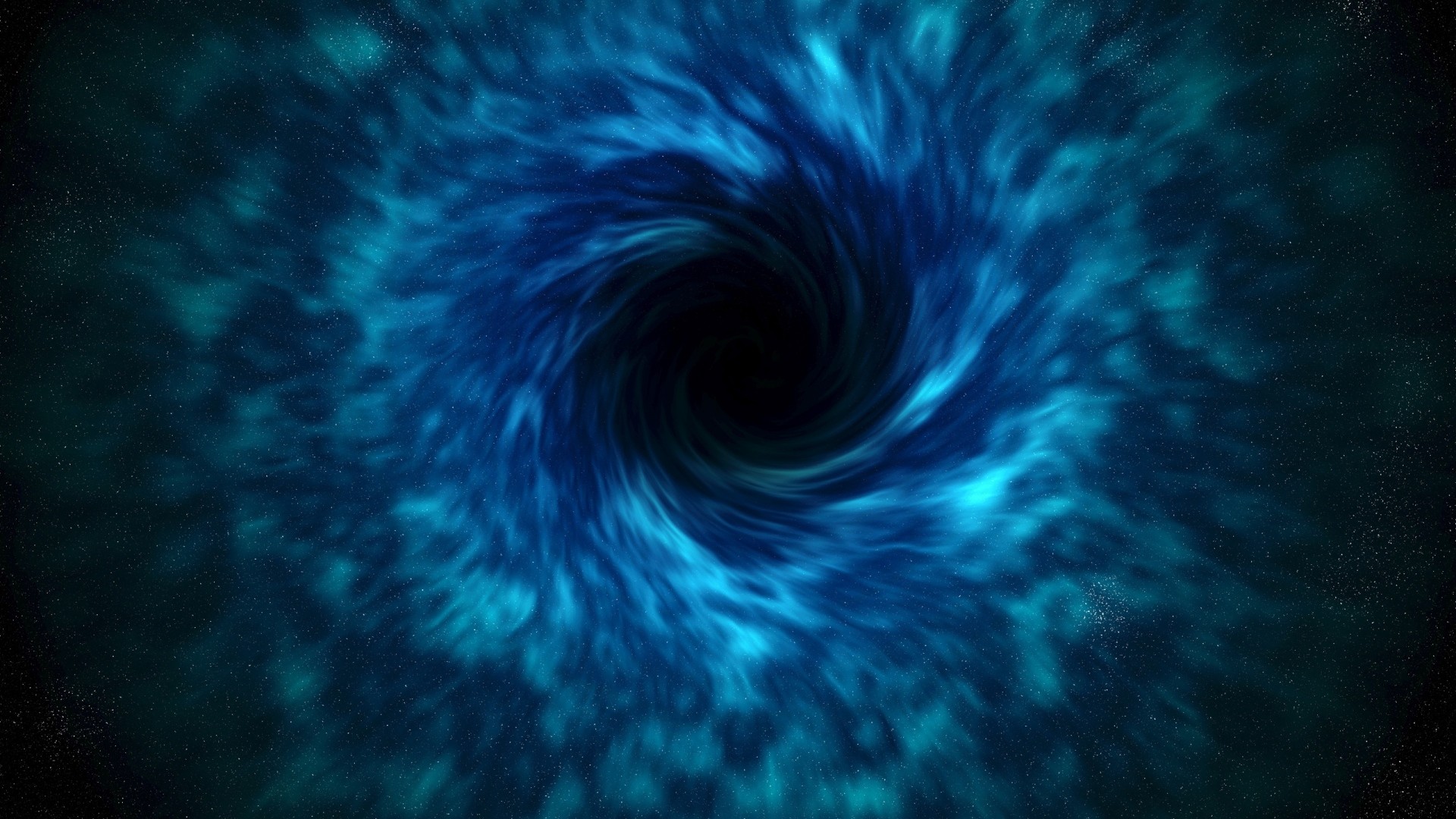 1920x1080  Wallpaper black hole, time, space, stars, distortion