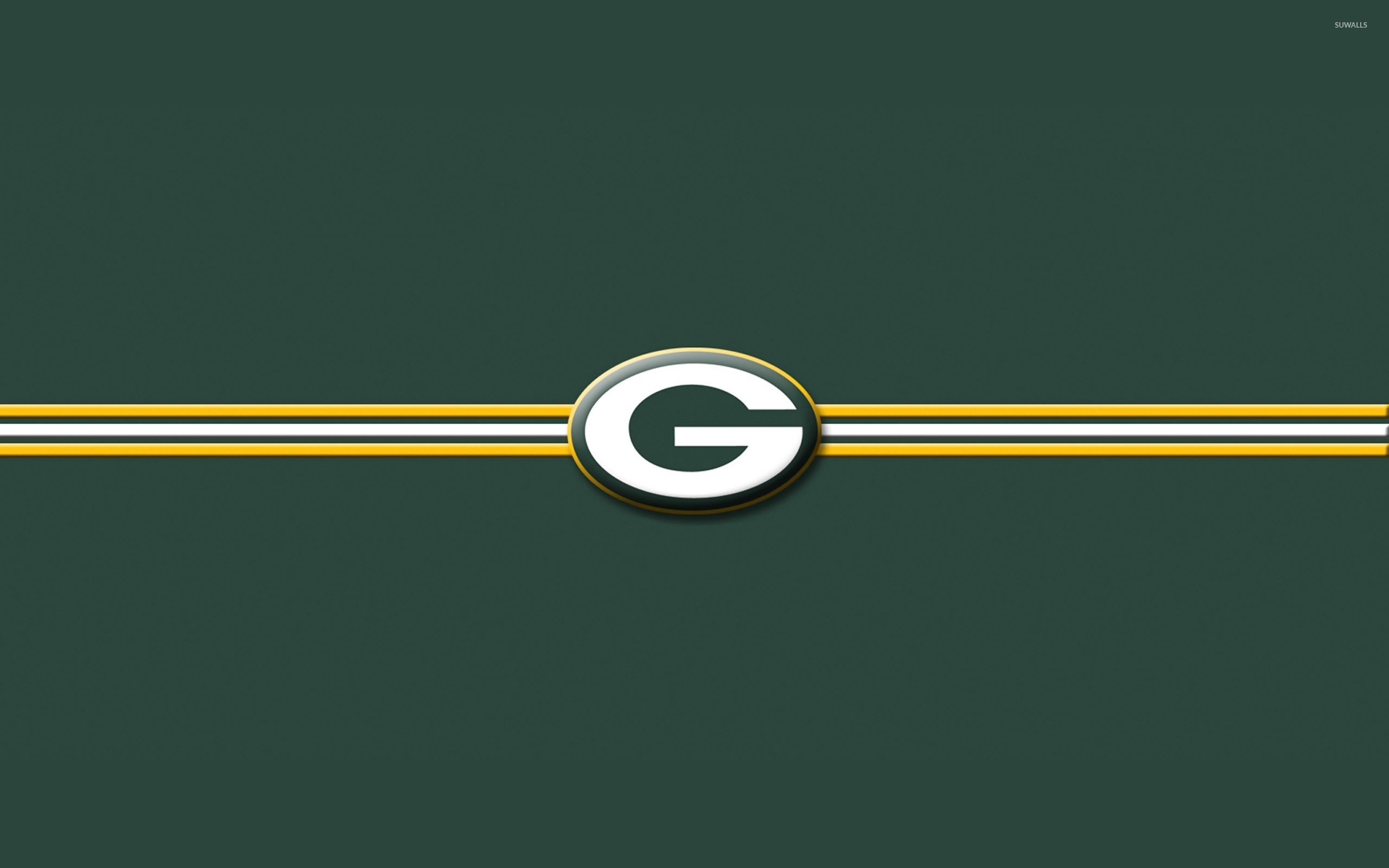 2560x1600 Green Bay Packers on green background wallpaper