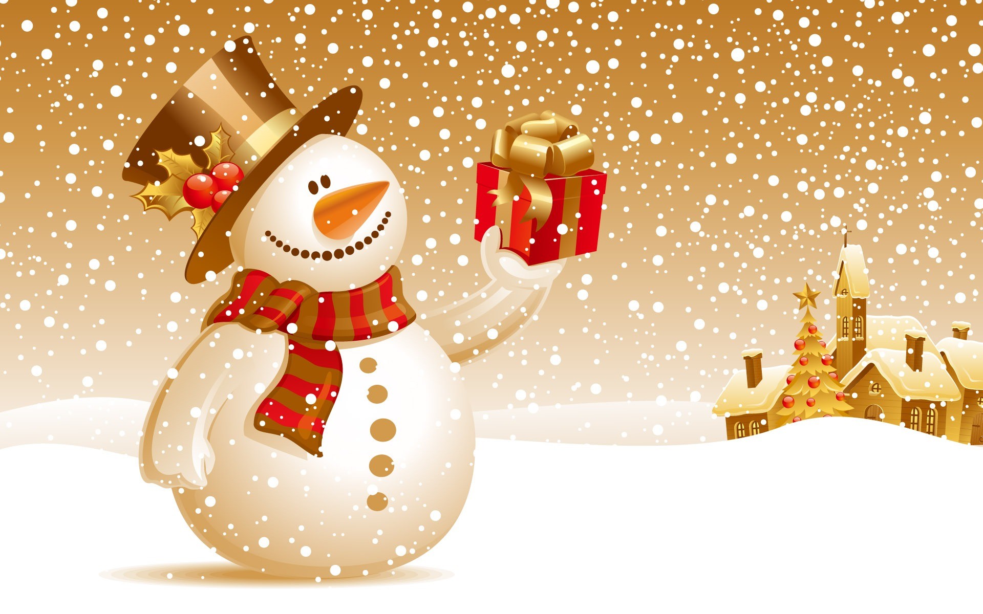 1920x1200 Christmas Snowman Wallpaper Christmas Holidays