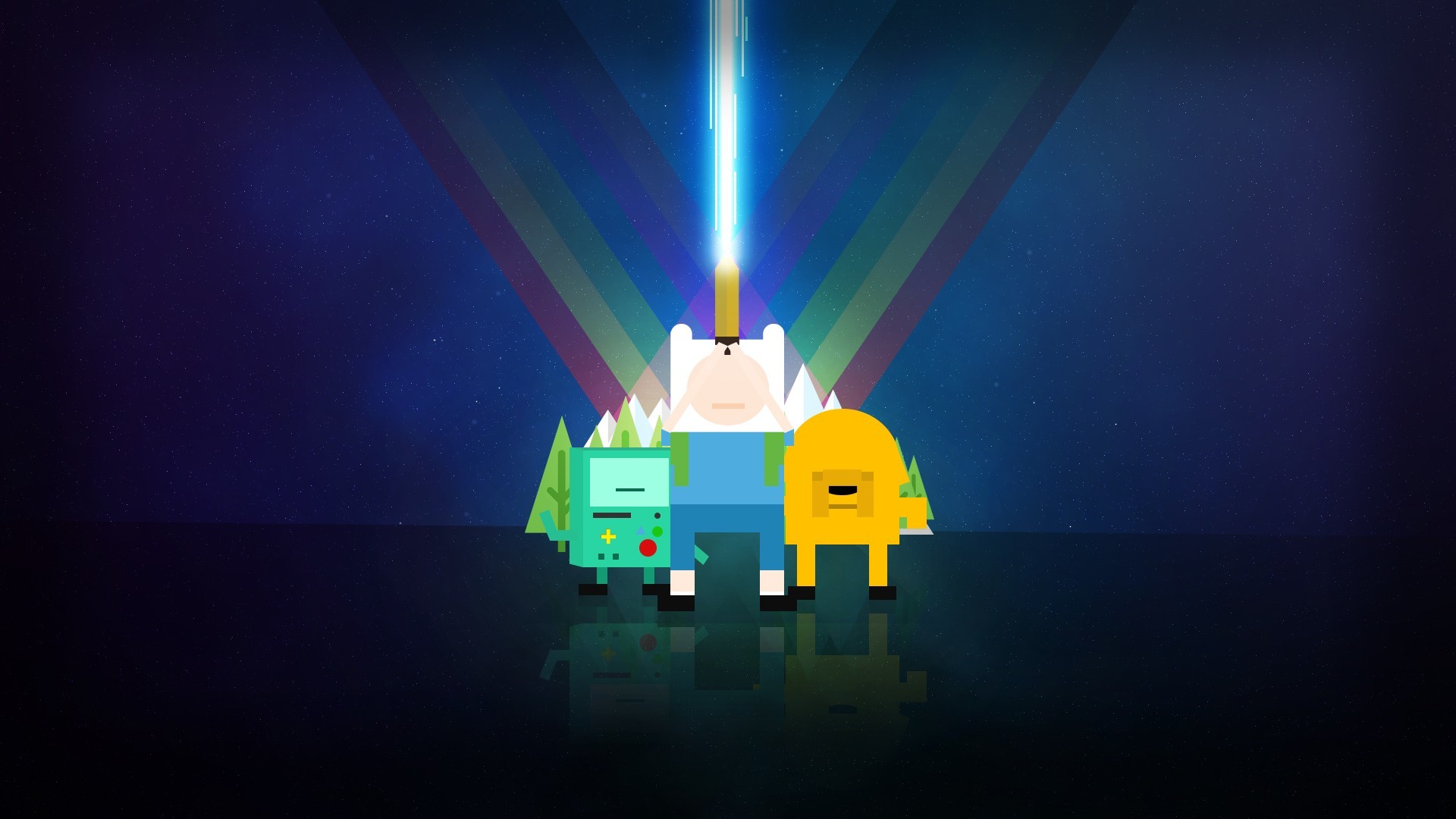 1920x1080 Adventure Time. Colorful and simple [] ...