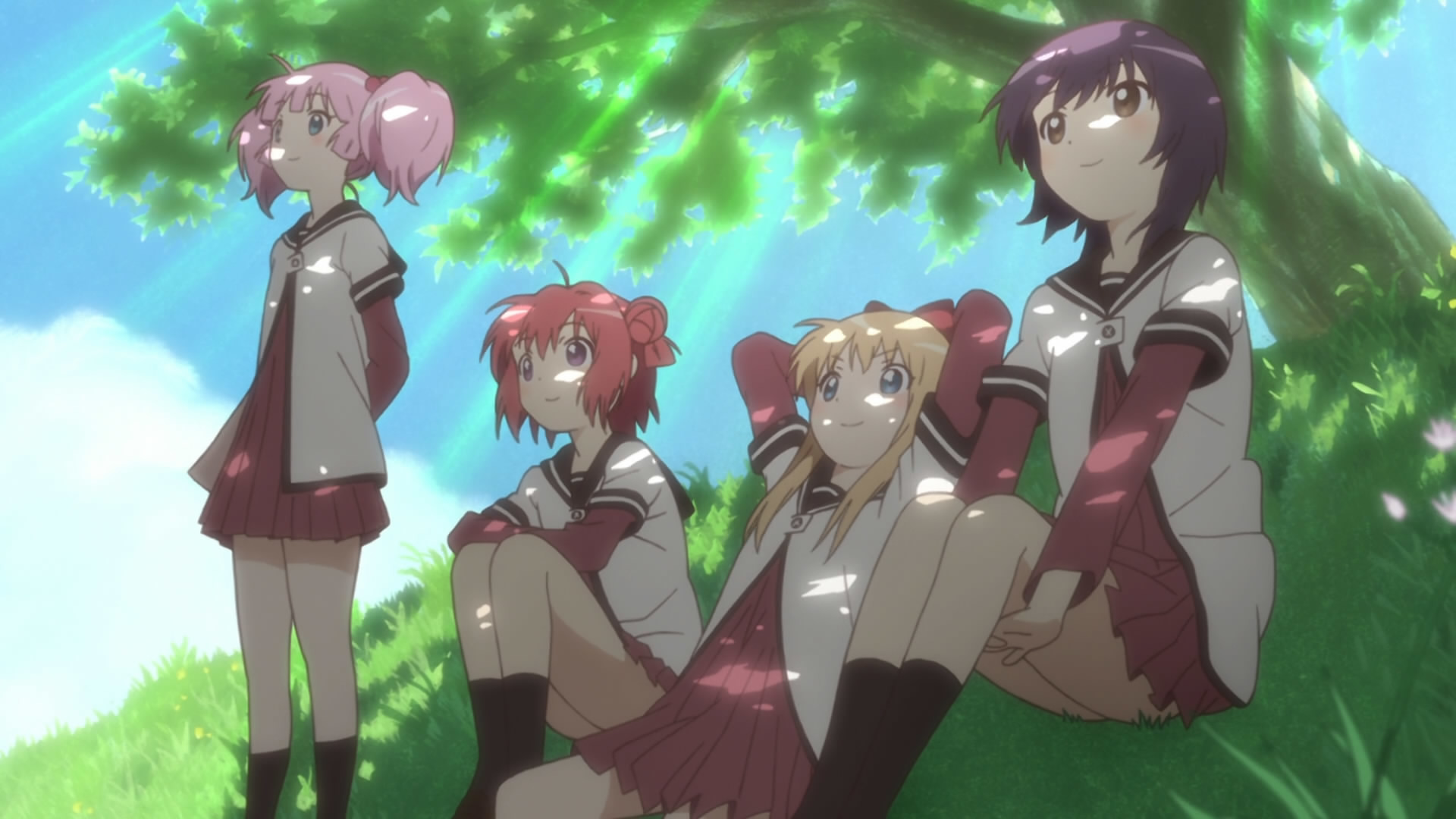 1920x1080 From left to right, Chinatsu, Akari, Kyouko, and Yui.