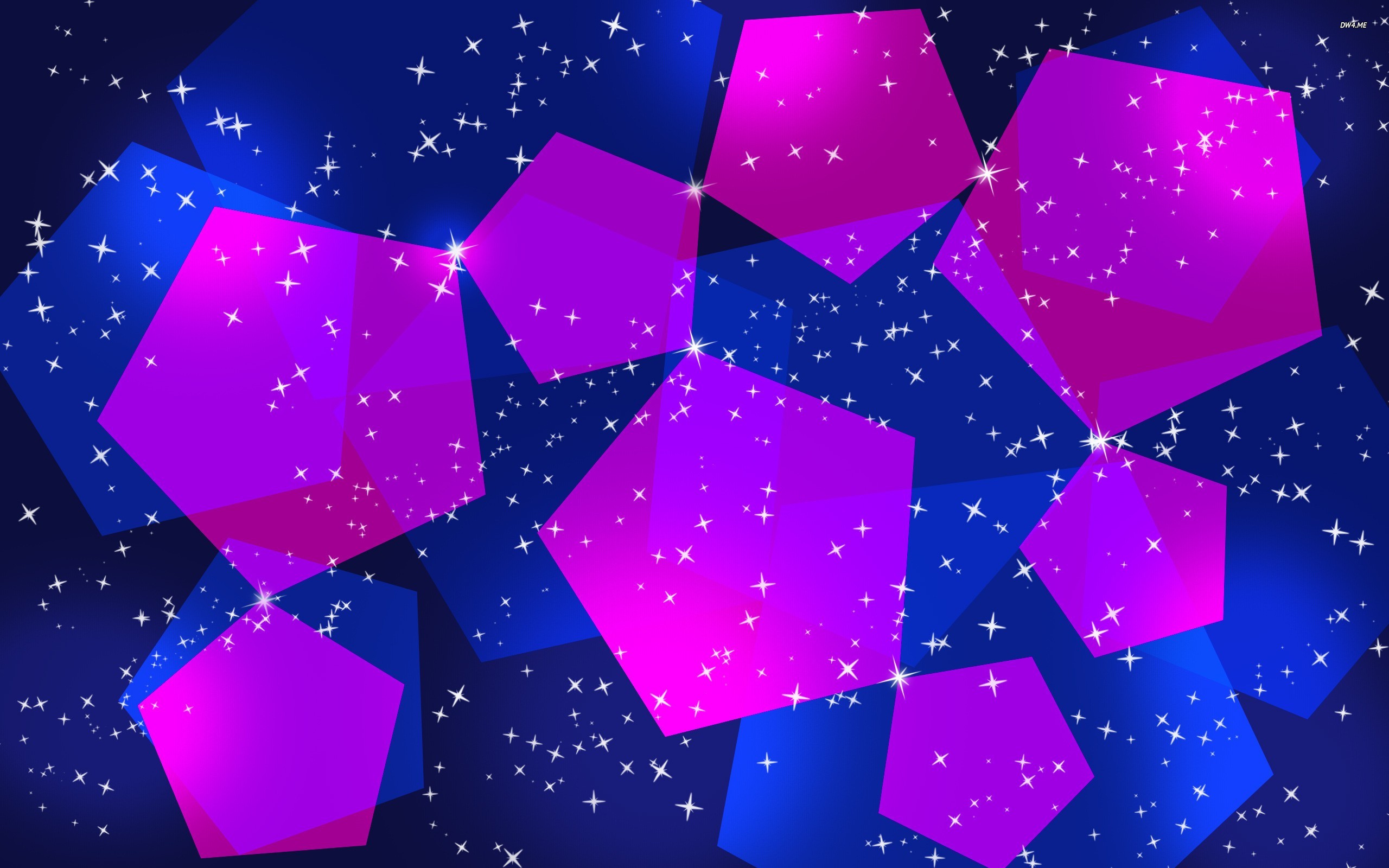2560x1600  Blue and pink pentagons wallpaper - Abstract wallpapers - #497