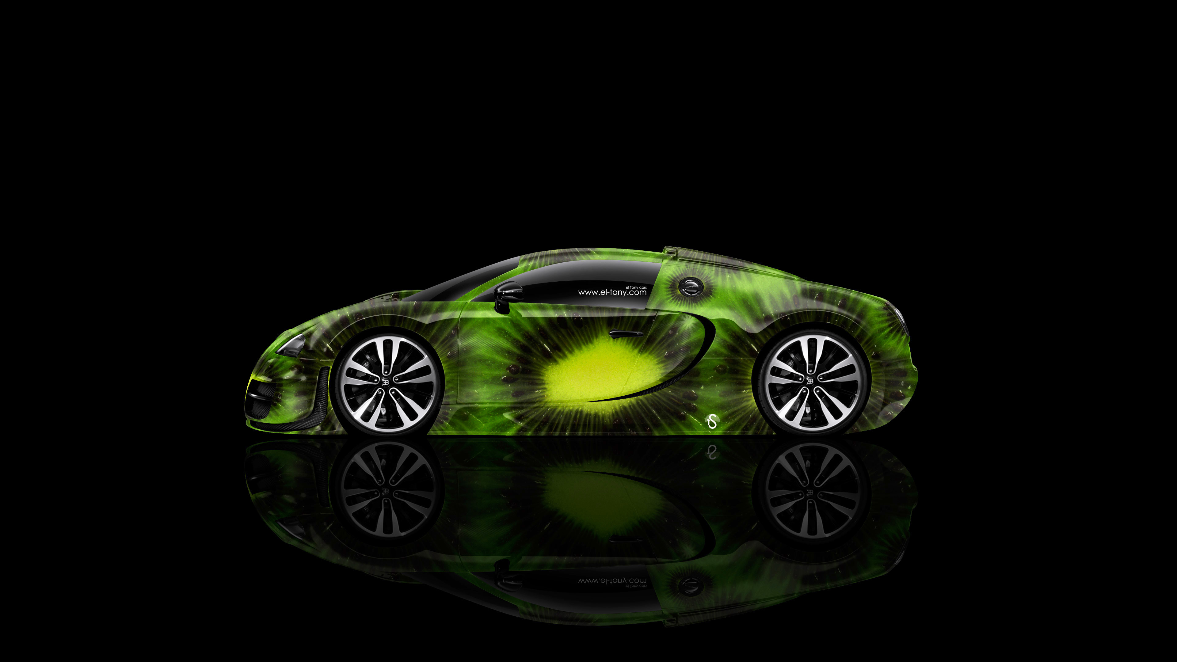 3840x2160 "Bugatti-Veyron-Side-Kiwi-Aerography-Car-2014-Green-Colors-4K-Wallpapers-design-by-Tony-Kokhan-www.el-tony.com_.jpg  (3840Ã2160) 4K Bugatti Veyron Side Kiwi ...