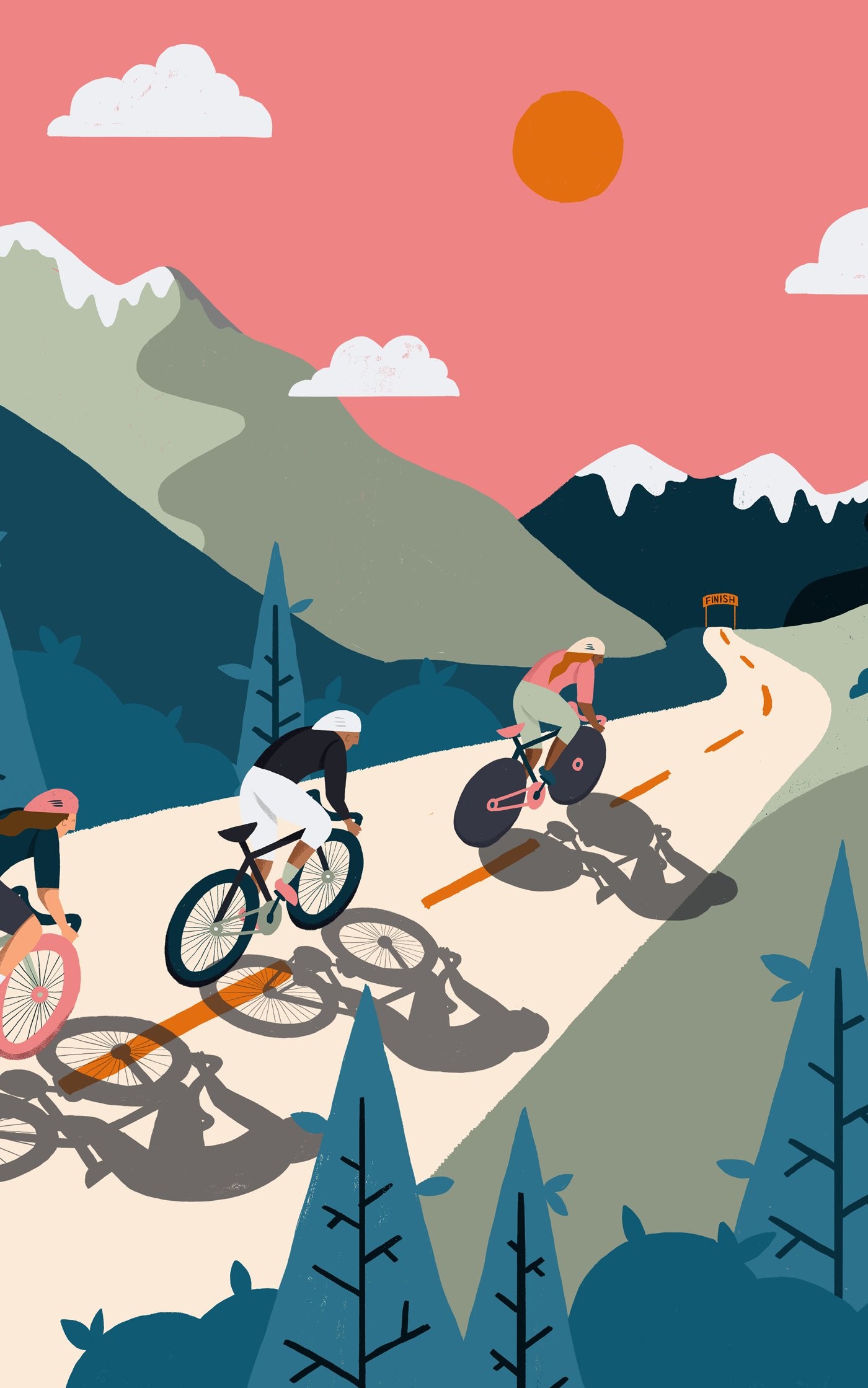 1400x2239 Tour De France: Stylish bike wallpaper for sporty sophisticates