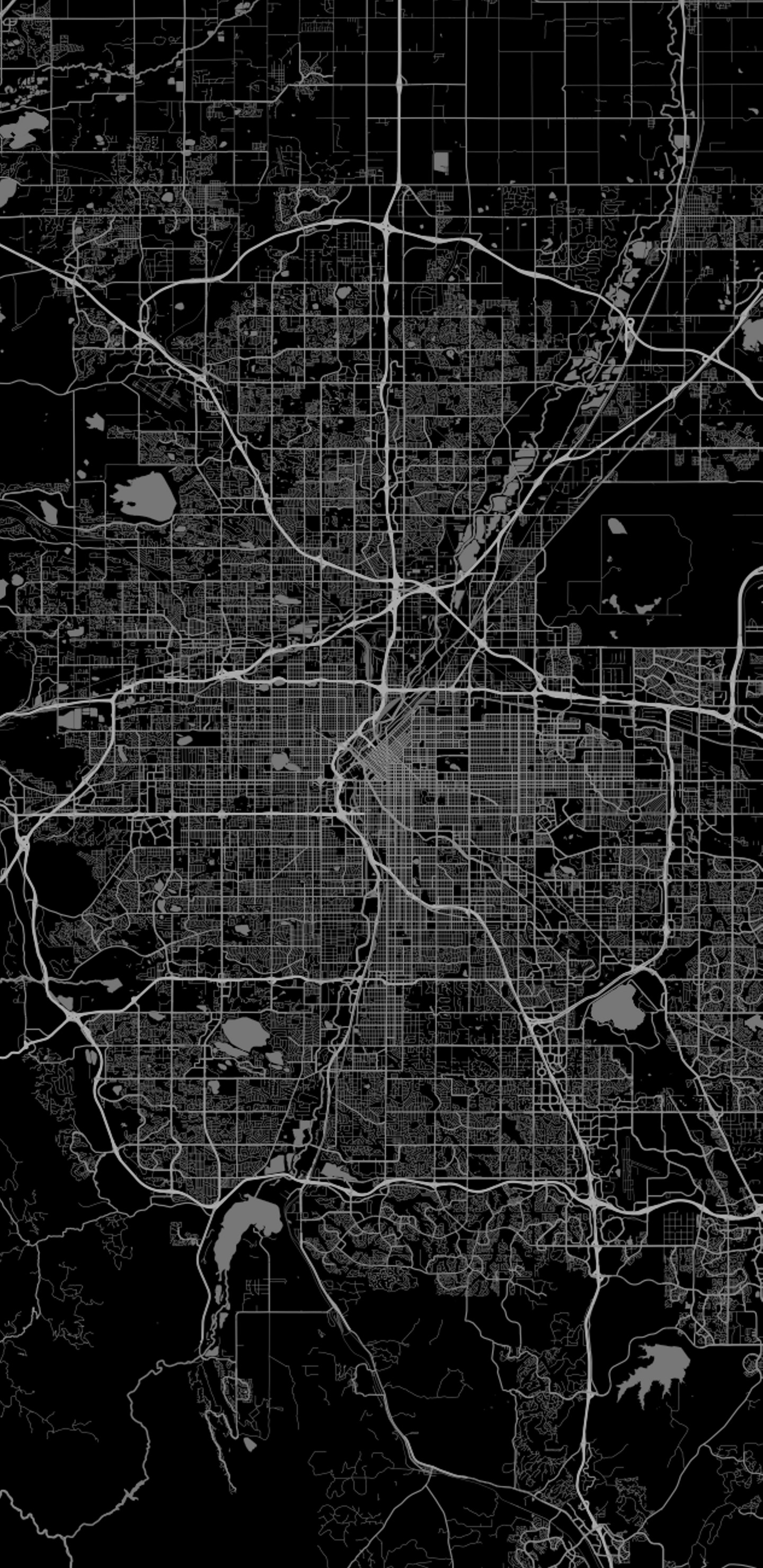 1440x2960 Denver map cell phone wallpaper ...
