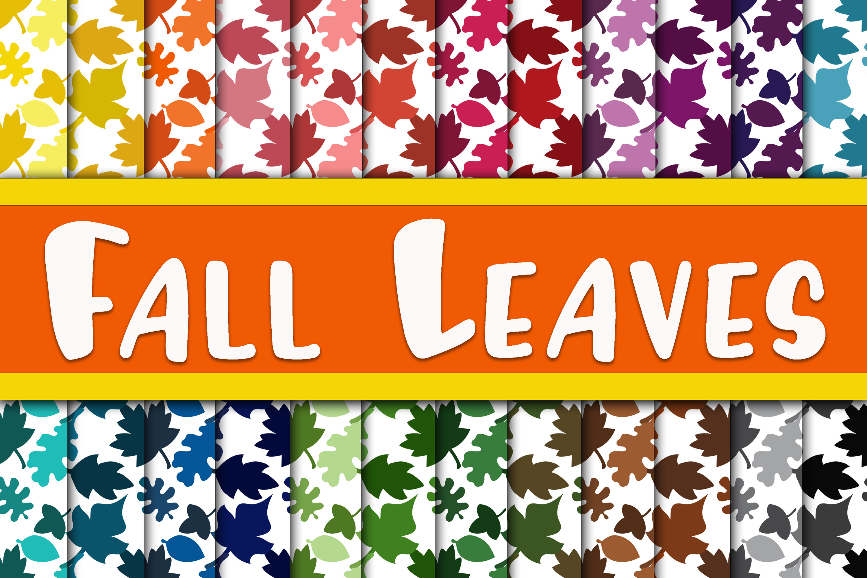 3000x2000 Fall Leaves Digital Papers Graphic by oldmarketdesigns - Creative Fabrica