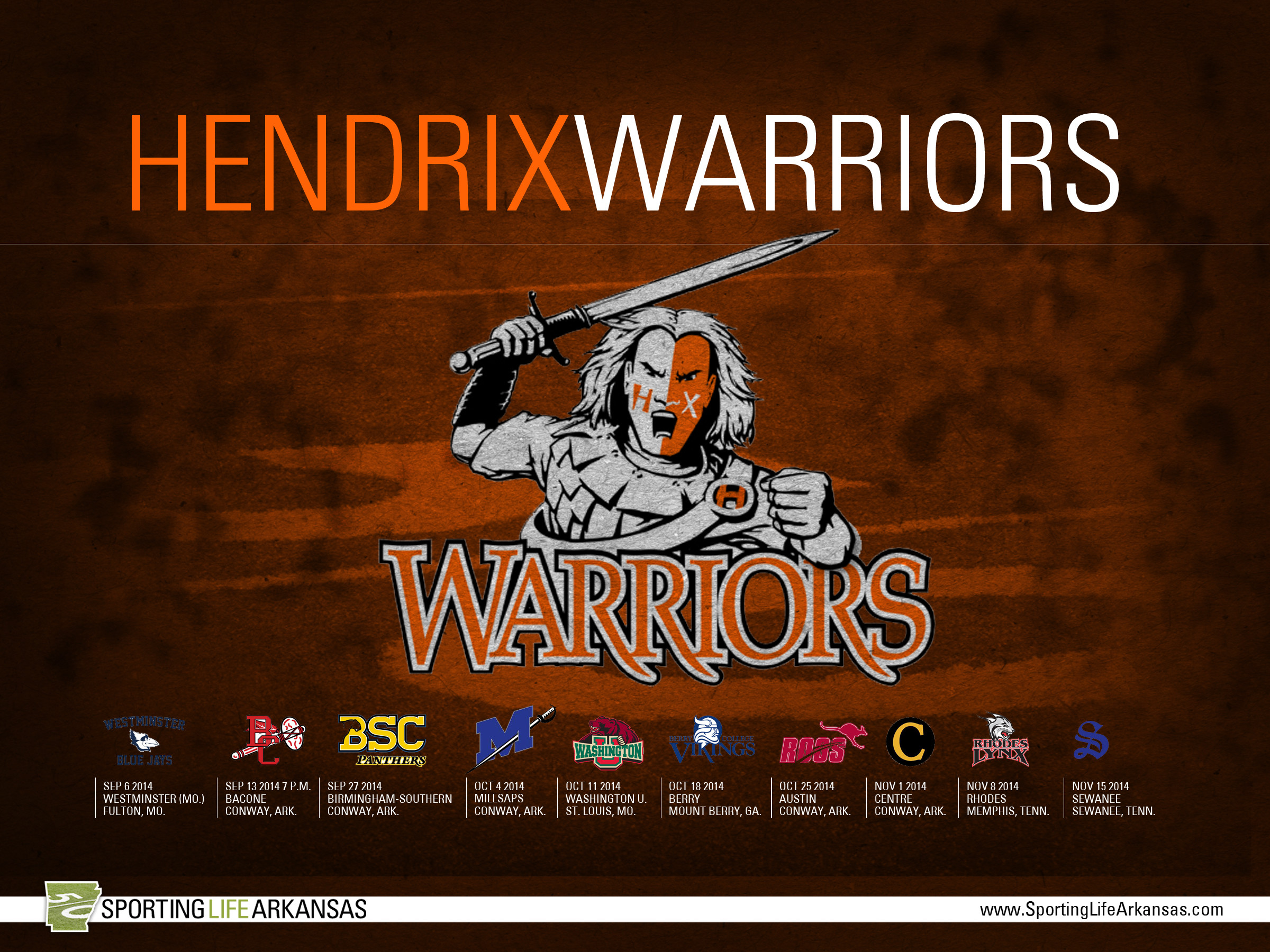 2400x1800 ... 2014 Hendrix College Warriors Football Schedule Wallpaper