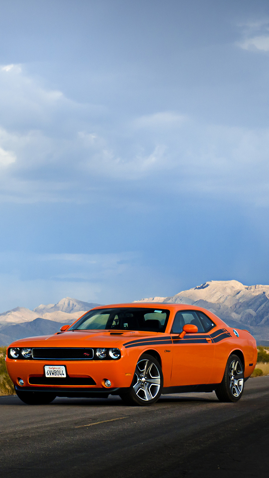1080x1920 Road Trip, Dodge, Sky, Sportscar, Dodge Challenger Wallpaper in   Resolution