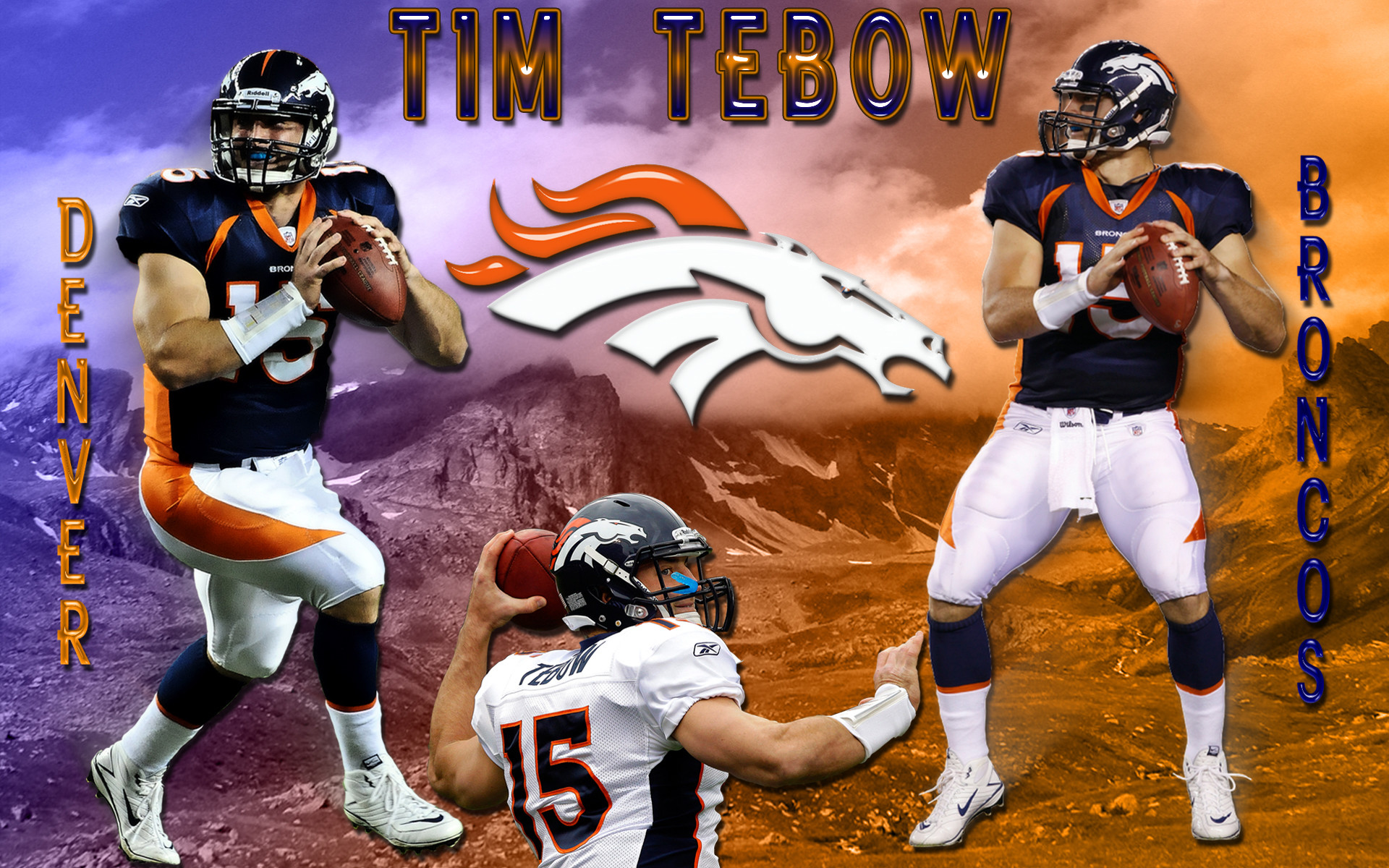 1920x1200 ... x 1200. Tim Tebow Denver Broncos Wallpaper.