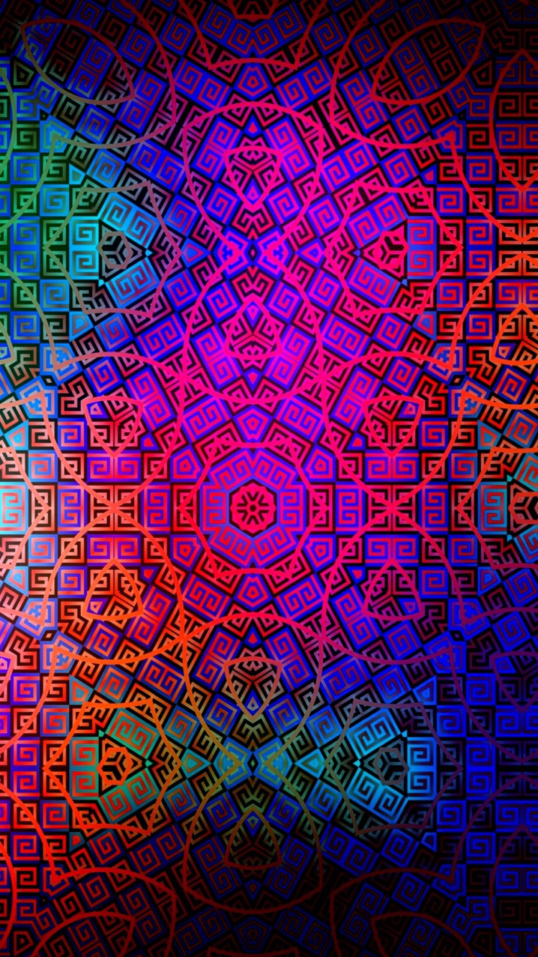 1080x1920 Download Wallpaper  pattern, color, colorful, dark Sony Xperia Z1,  ZL,