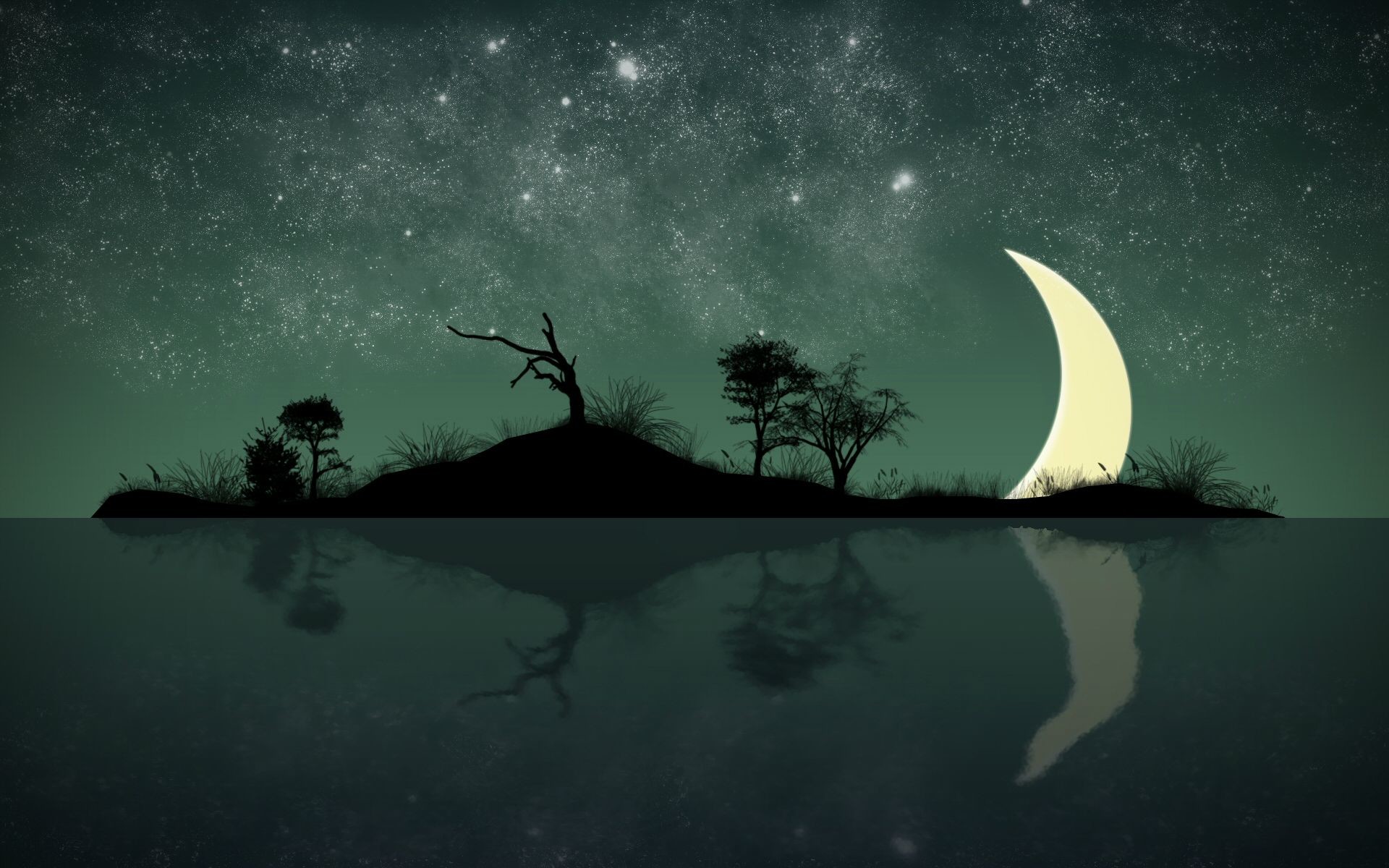 1920x1200 good night sweet dreams as Moon Night HD Wallpaper [12801024]
