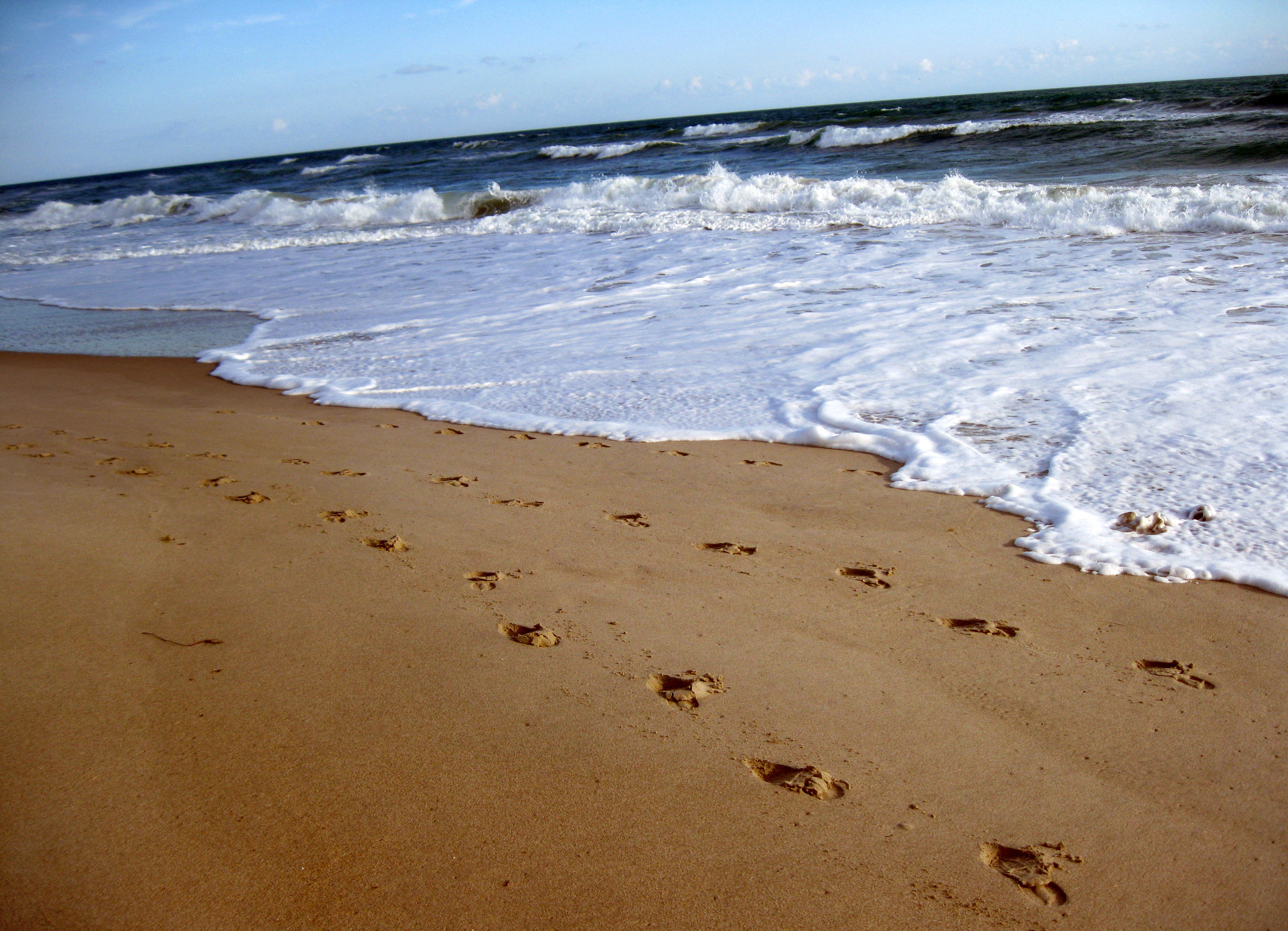 2800x2024 Beach Sand Footprints
