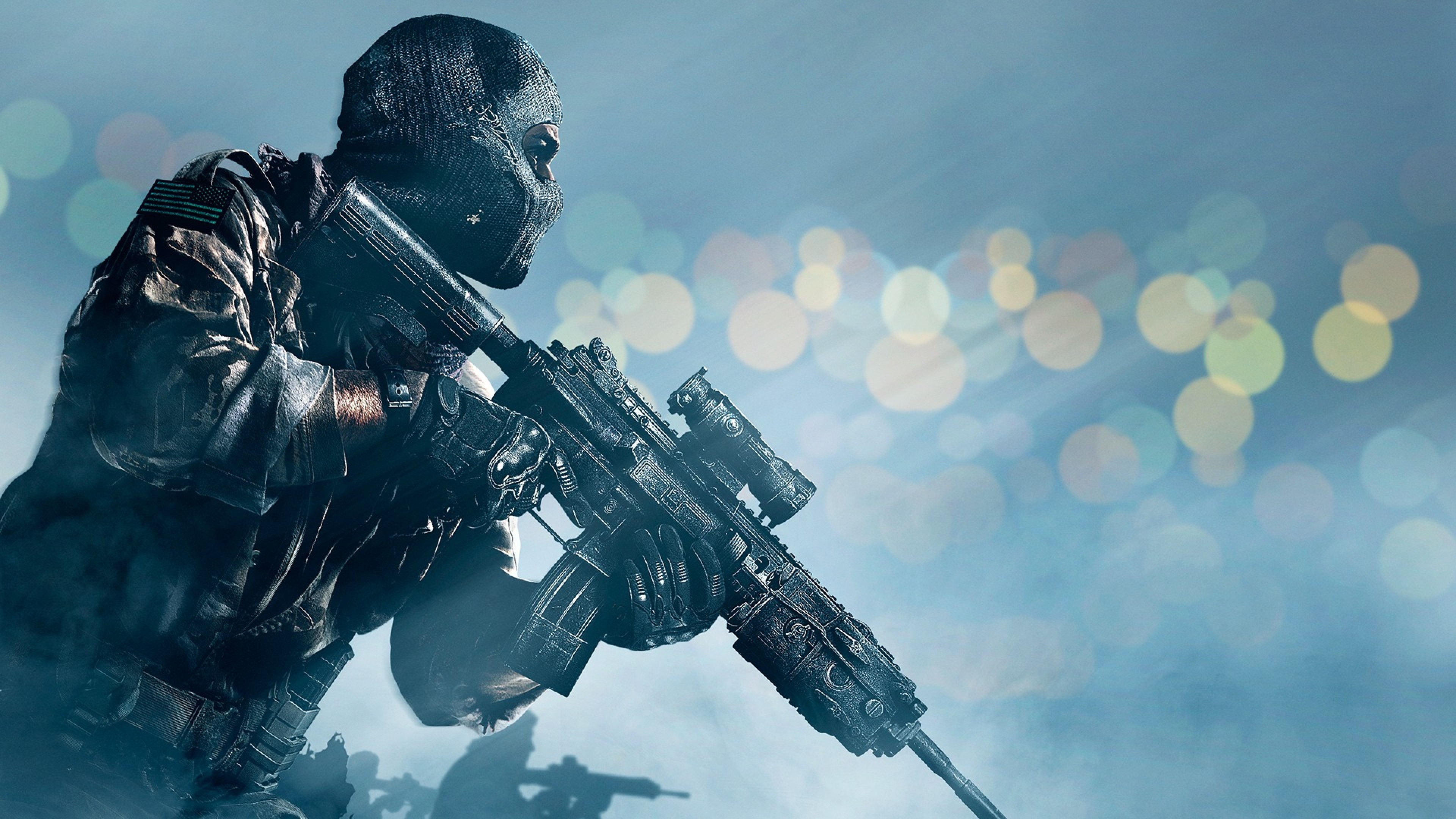 3840x2160  Wallpaper call of duty ghosts, activision, infinity ward,  soldier, gun,