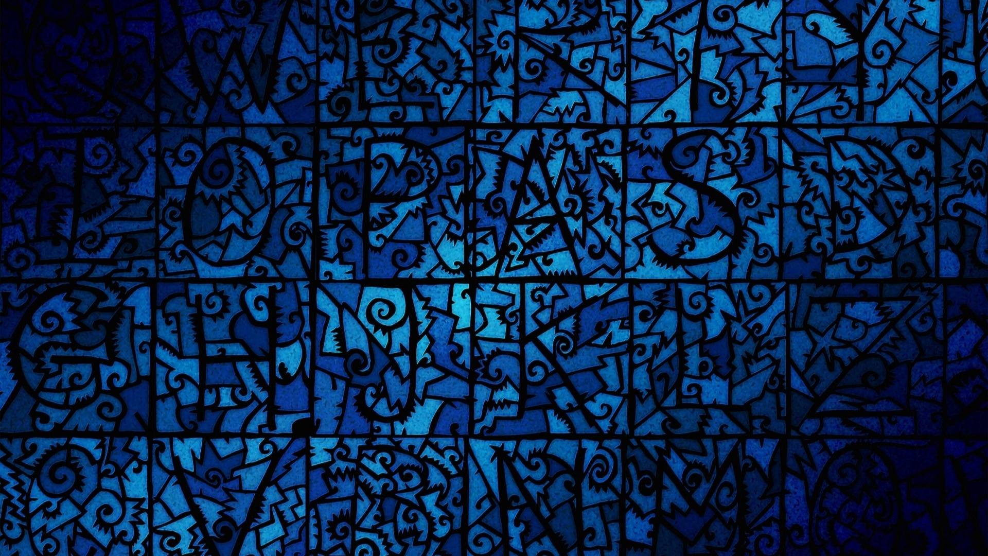1920x1080 Blue Stained Glass wallpaper - 997173