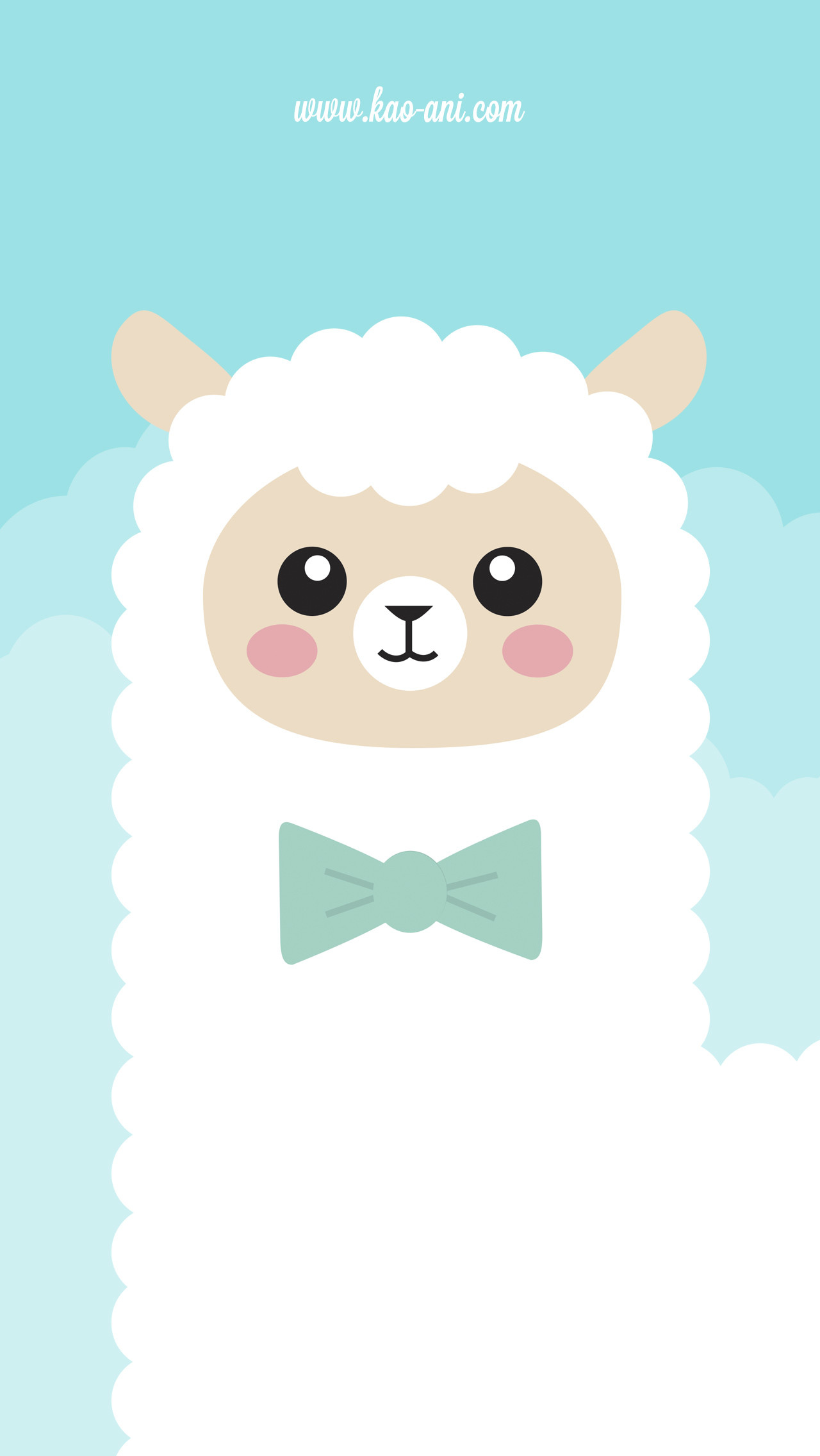 1280x2272 the first of many cute wallpapers with animals! i love this illustrated  alpaca ...