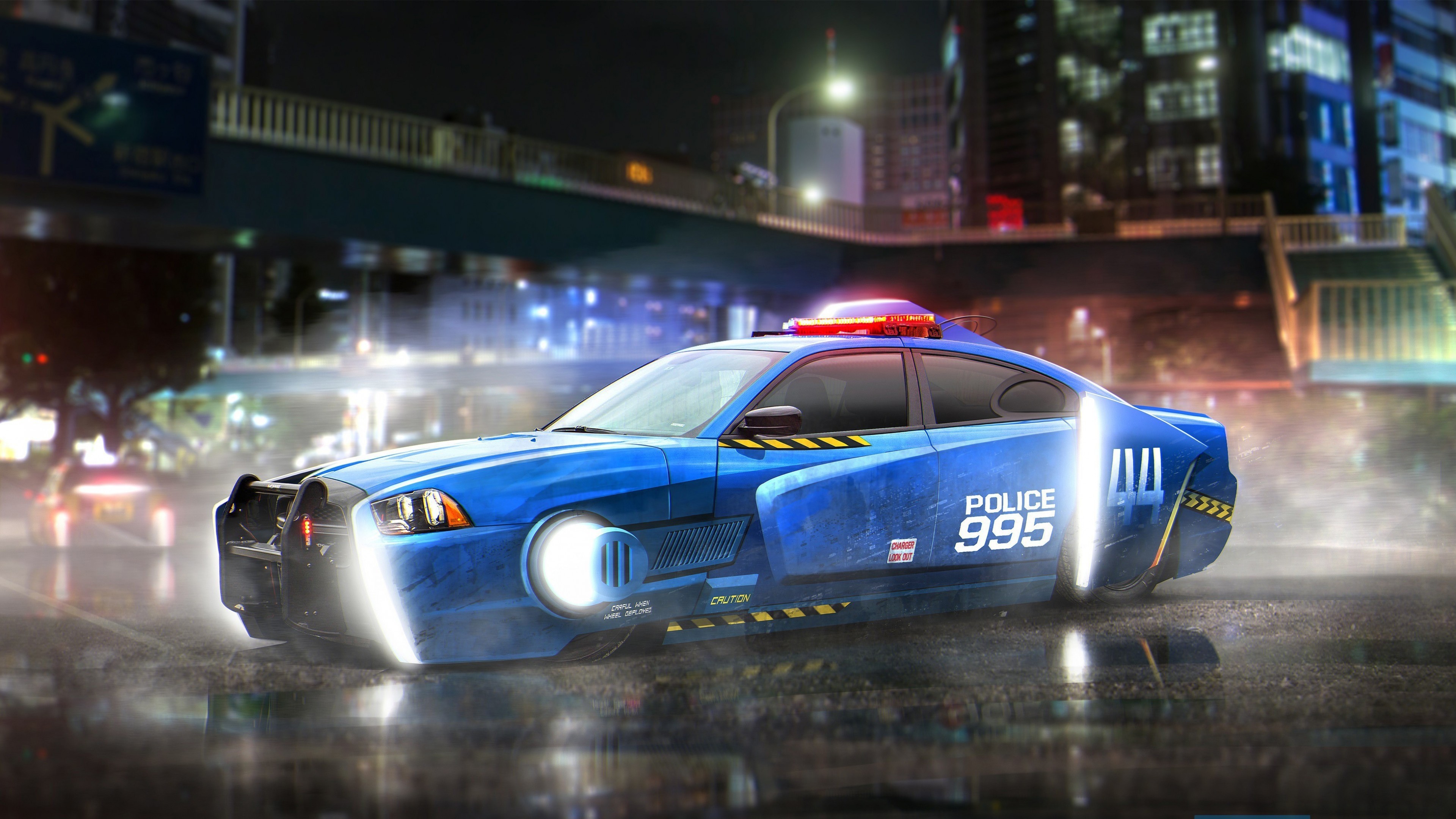 3840x2160 Tags: Spinner Police Car ...