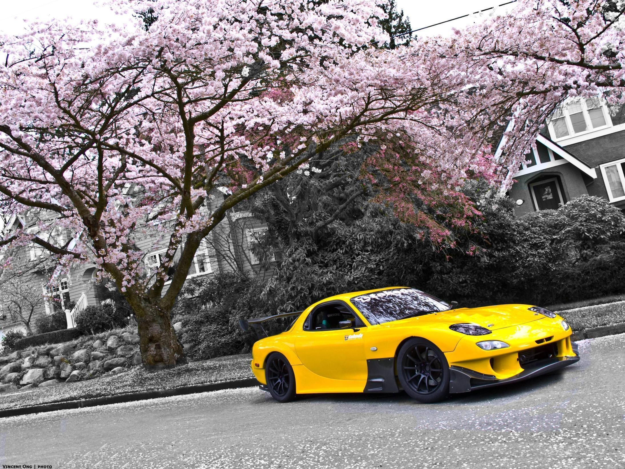 2189x1642 Yellow Mazda RX7 Wallpaper | hdwallpapers-
