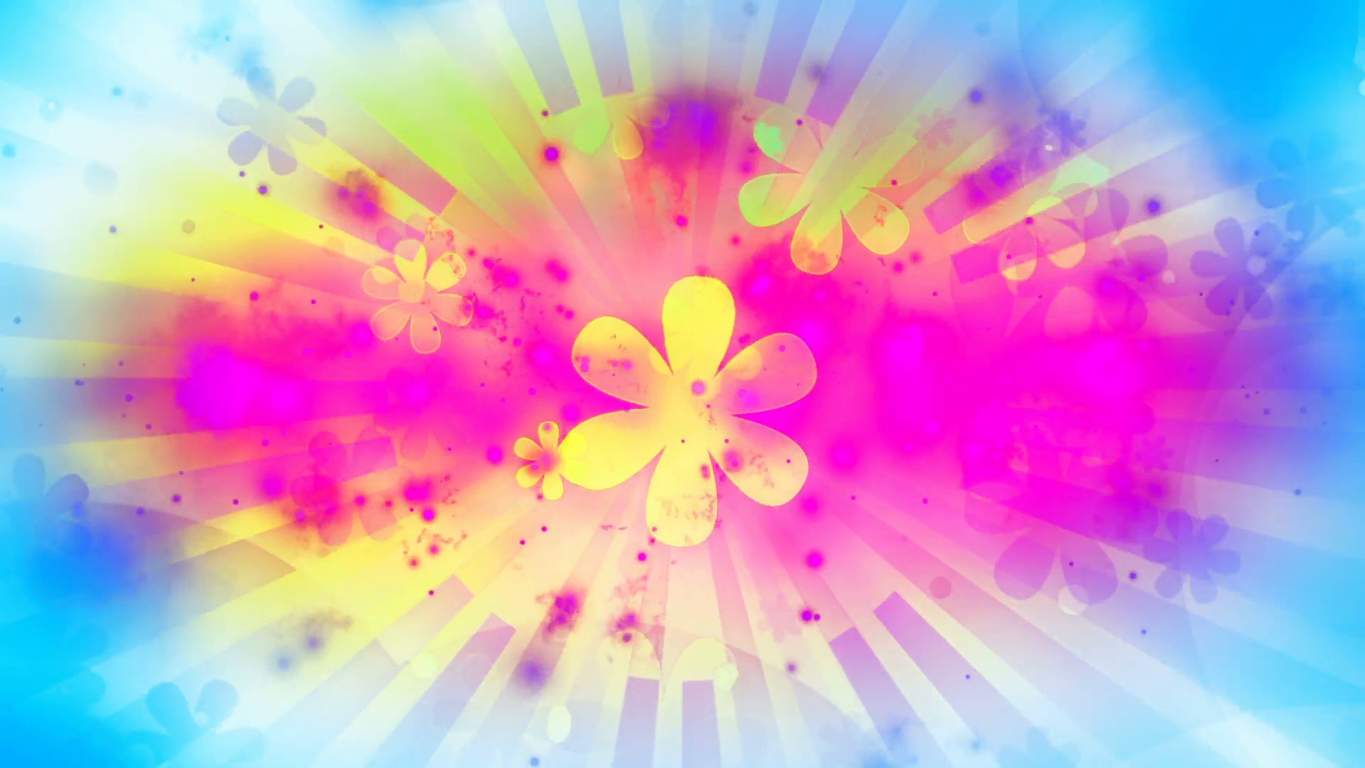 1920x1080 Backgrounds summer fun bright colors and flowers pop retro loop CG Motion  Background - VideoBlocks