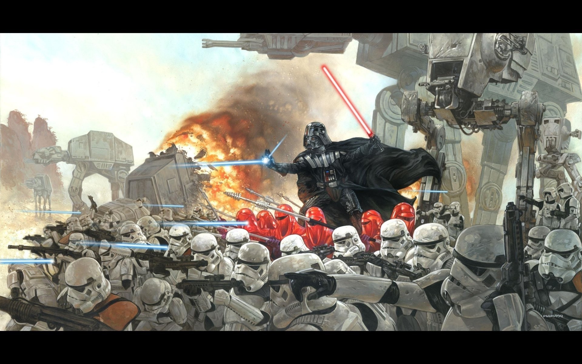 star wars war scenery background