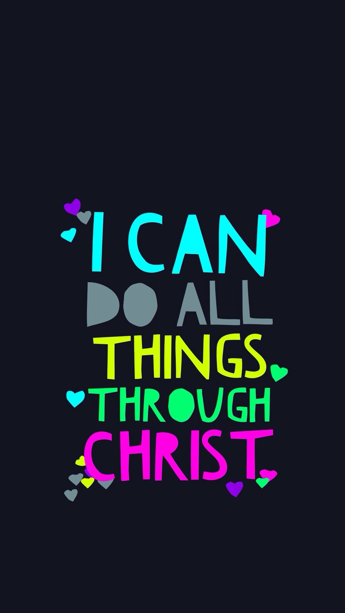 1154x2048 Philippians 4:13 (iPhone 5 wallpaper)