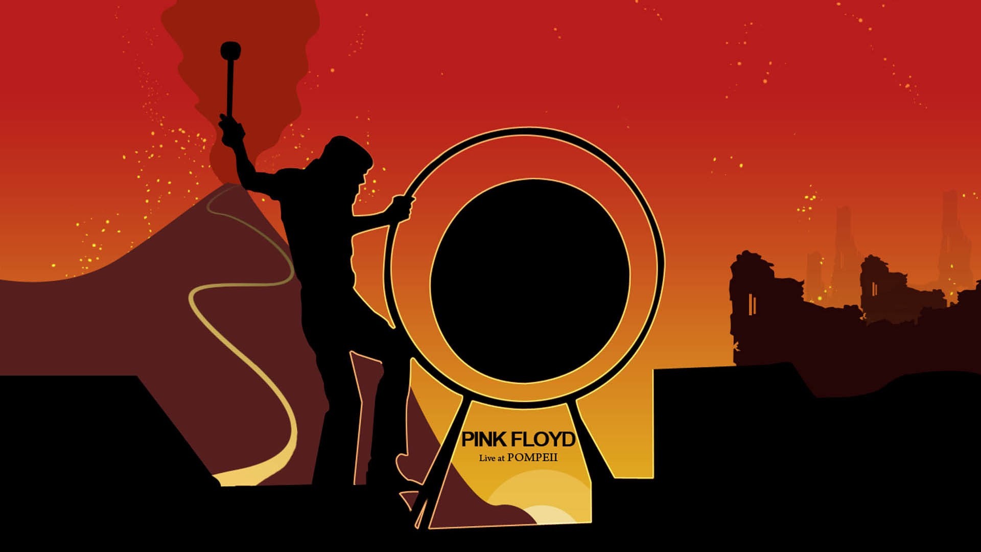 1920x1080 Concert, Art, Pink Floyd, Orange, Illustration Wallpaper in   Resolution
