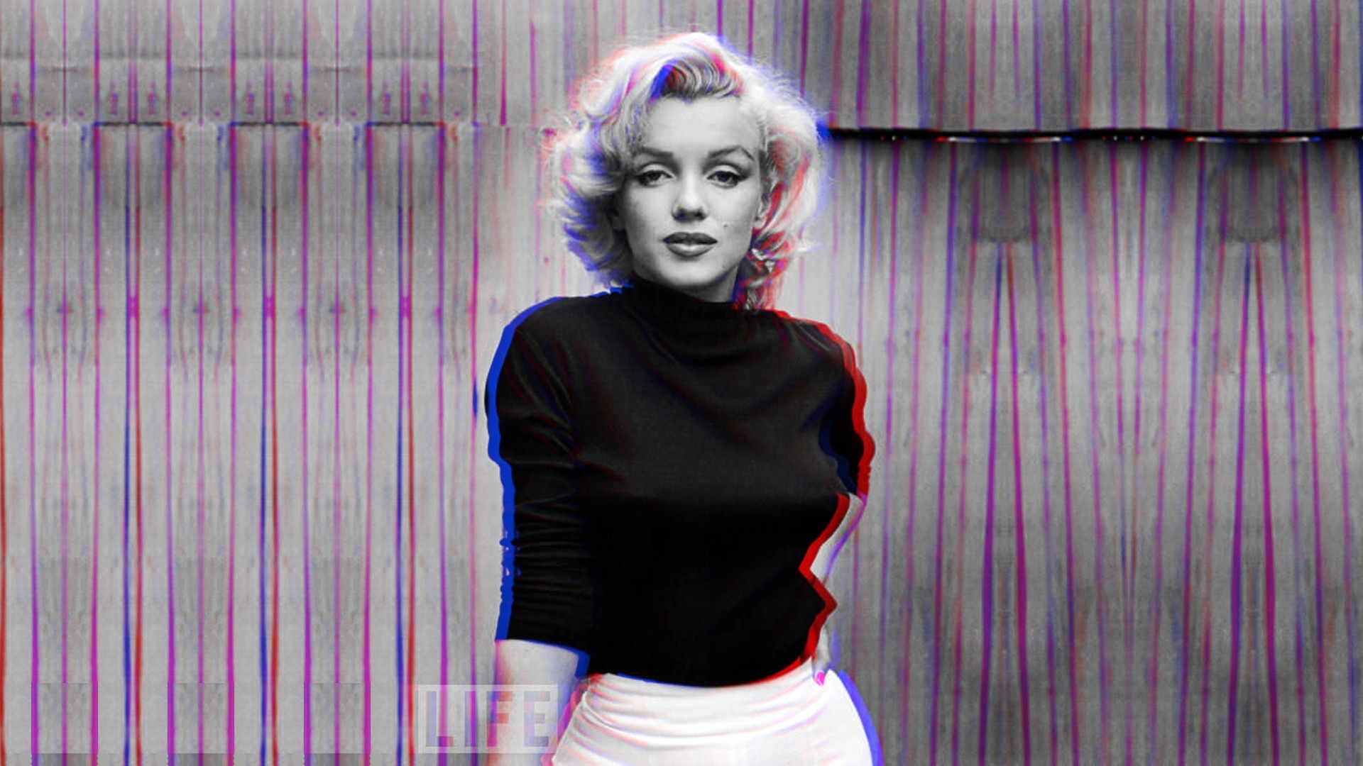 1920x1080 anaglyph 3d marilyn monroe Wallpapers HD / Desktop and Mobile Backgrounds