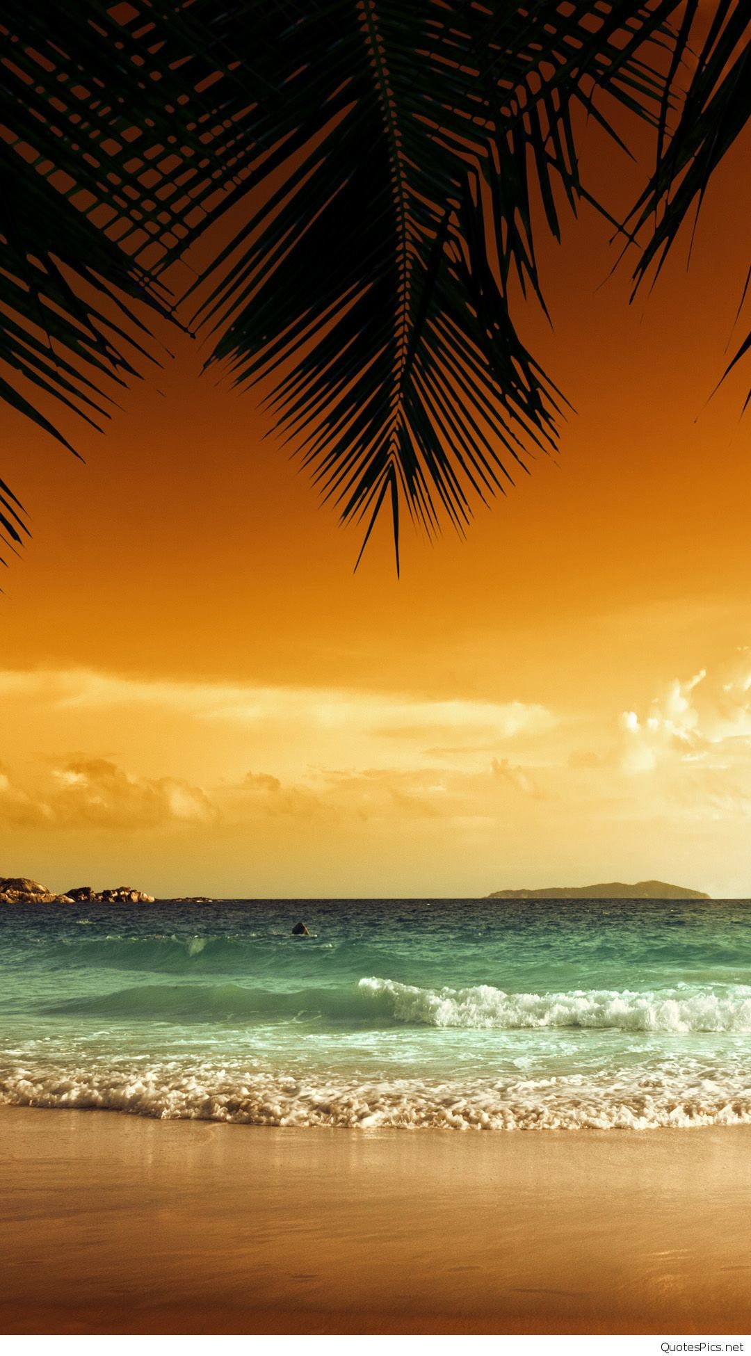 1080x1950 Sunset Beach iphone 6 plus wallpaper Â·  ws_Red_Cloud_Sunset_Ocean_Beach_640x1136