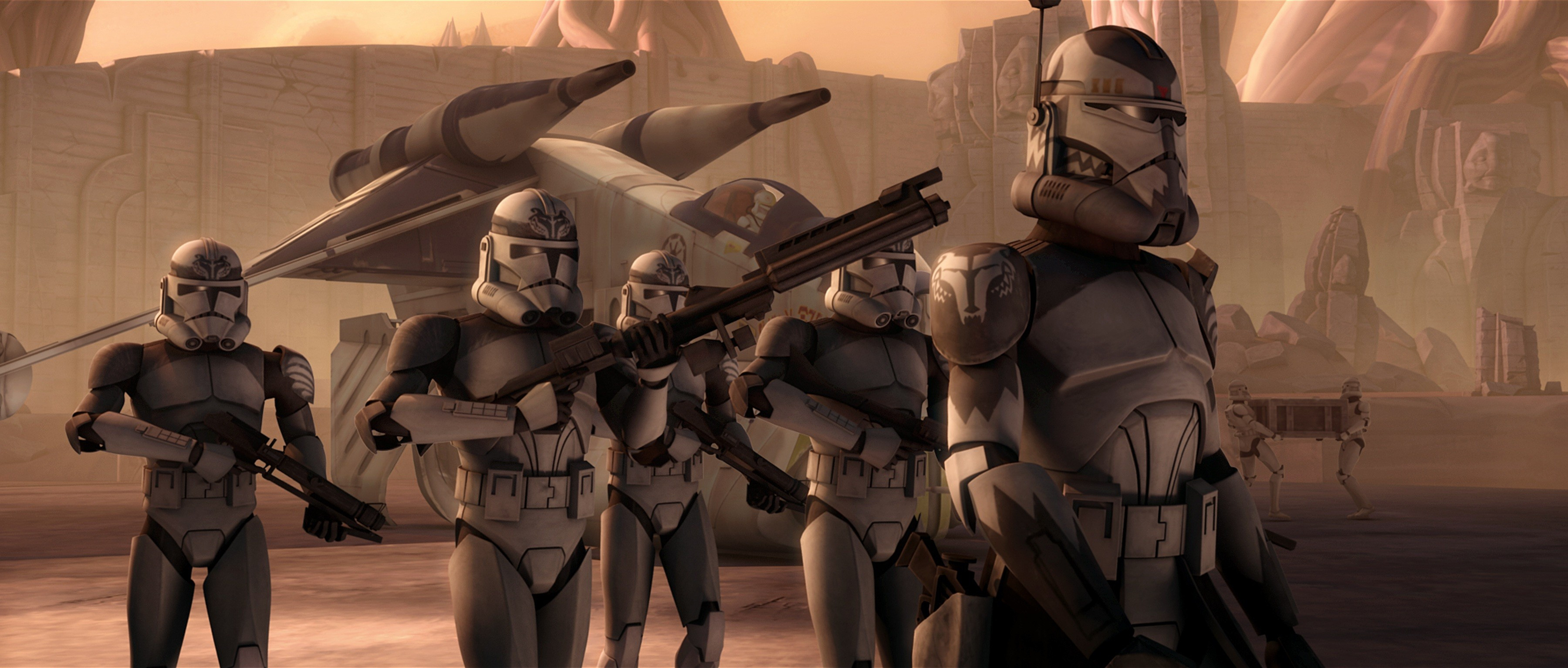 3600x1533 #Star Wars, #clone trooper, wallpaper