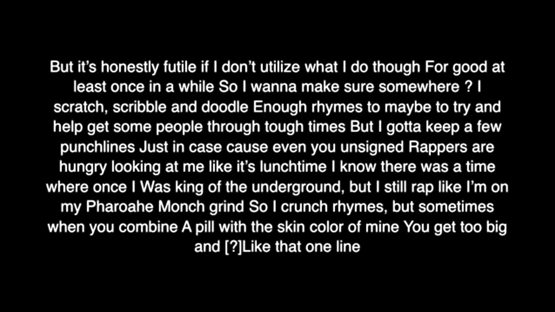 1920x1080 Eminem - Rap God [Lyrics]