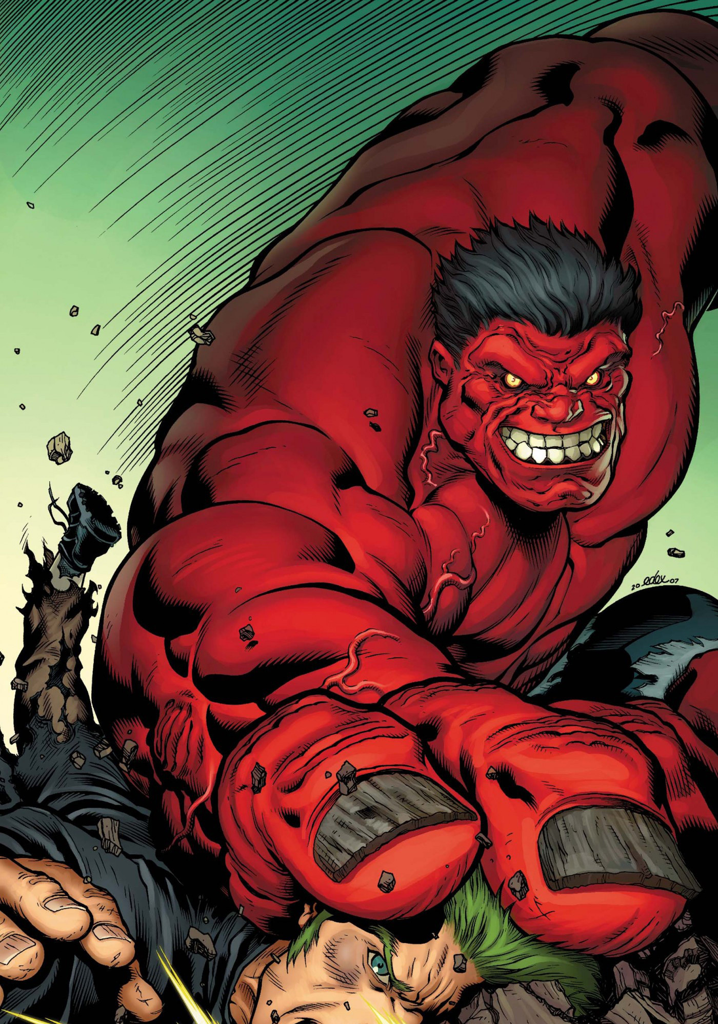 1400x1998 HD Wallpaper and background photos of Red Hulk for fans of Marvel Comics  images.