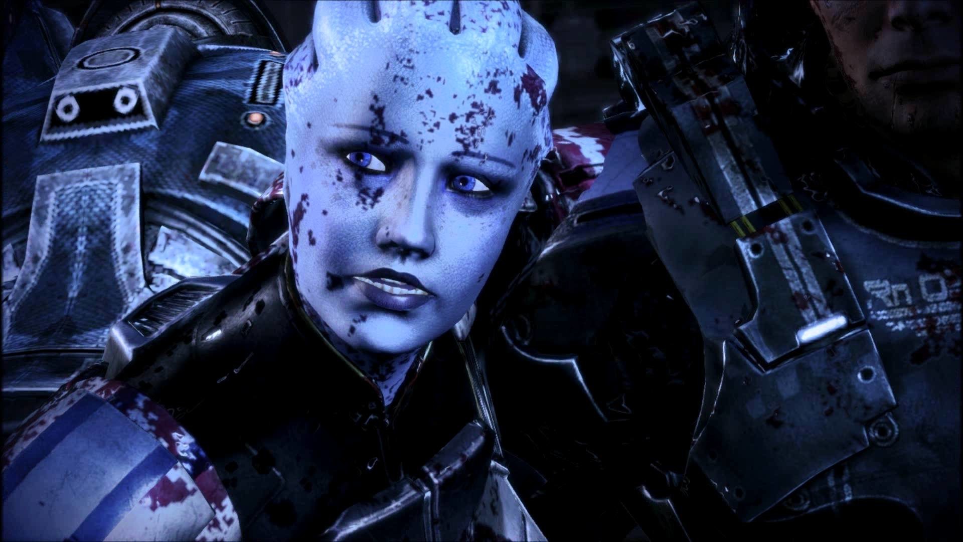 1920x1080 Mass Effect 3 Extended Cut Liara + Femshep LI scene at beam (HD) - YouTube