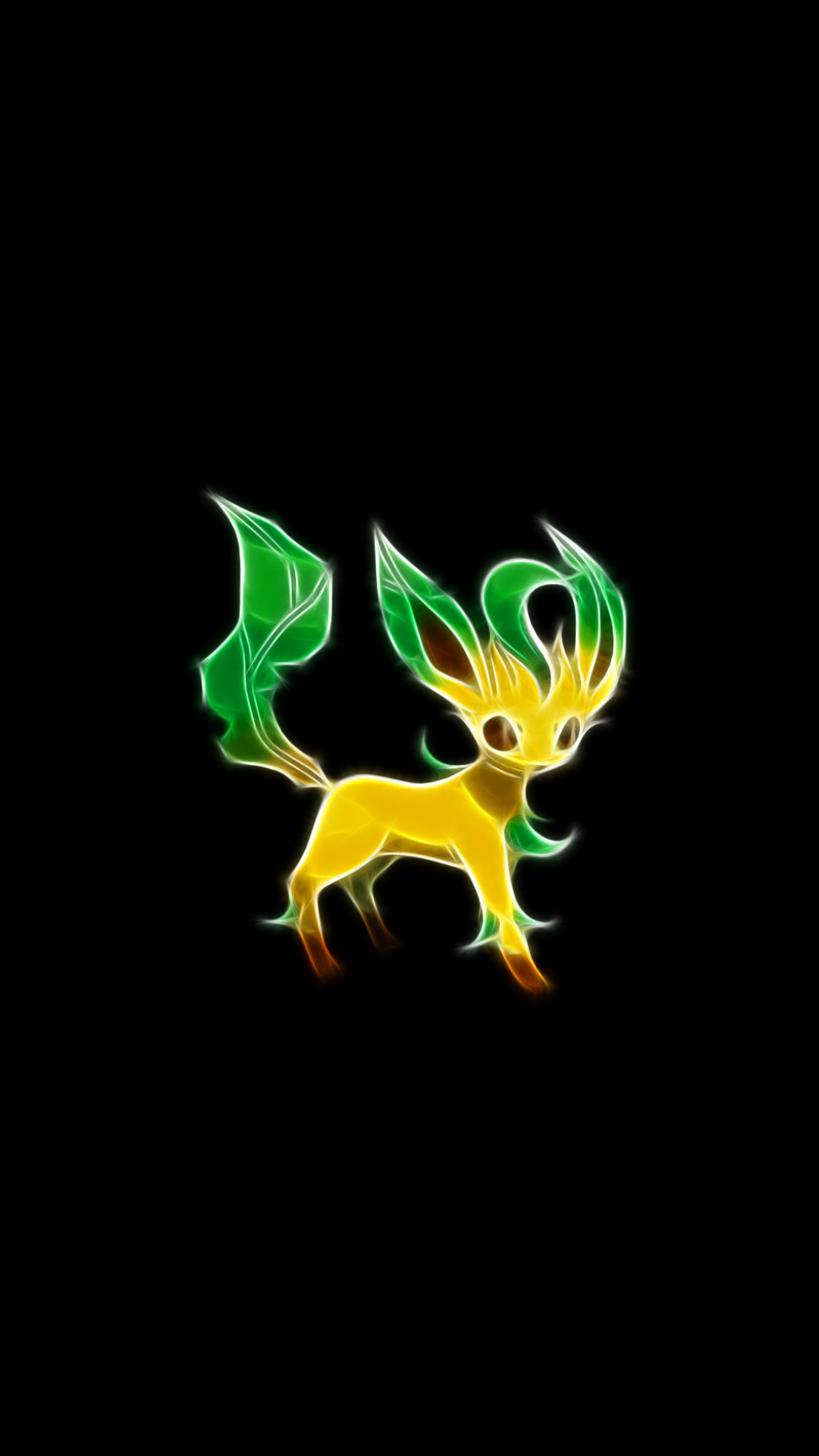 1080x1920 ... Neon Eevee from Pokemon Game mobile wallpaper