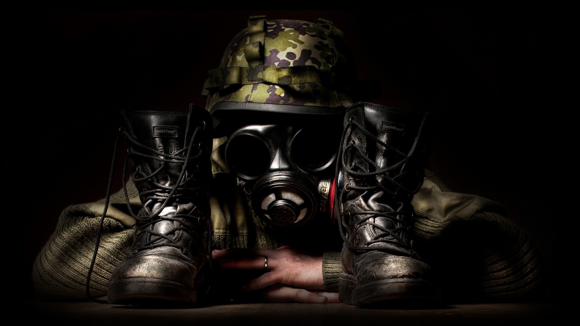 1920x1080 Mask, Shoes, Creative, Military Full HD 1080p HD Background .
