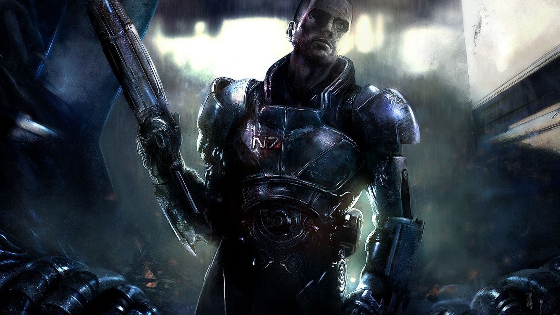 1920x1080 Artwork Commander Shepard Digital Art Mass Effect Video Games