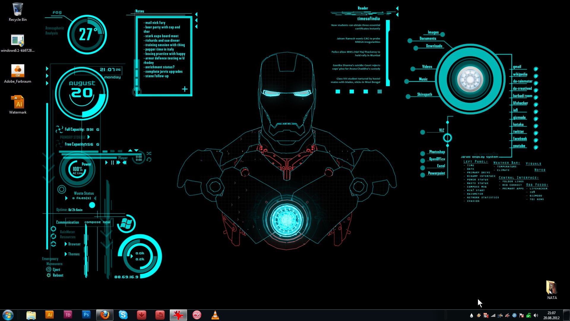 1920x1080 Iron Man Jarvis Wallpapers
