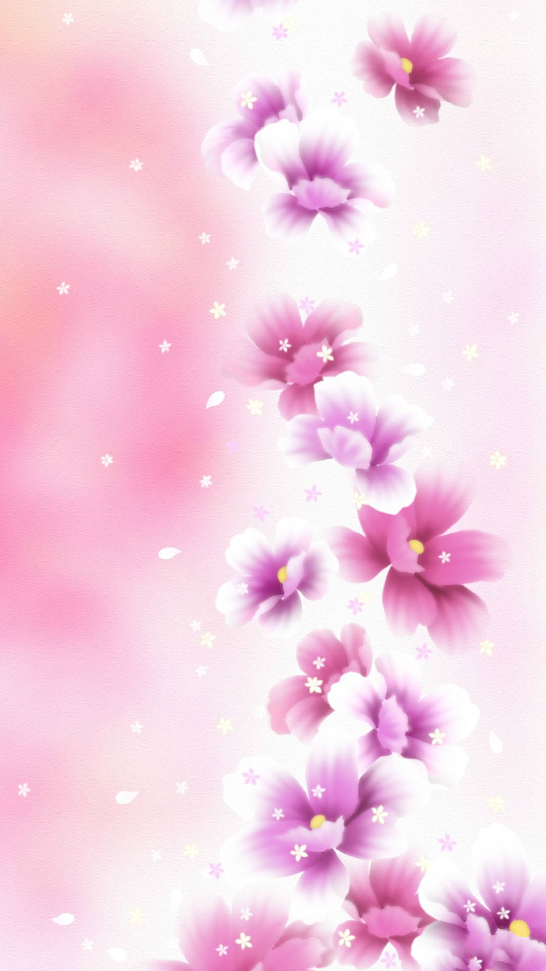 1080x1920 Girly Pink Flower iPhone Wallpaper