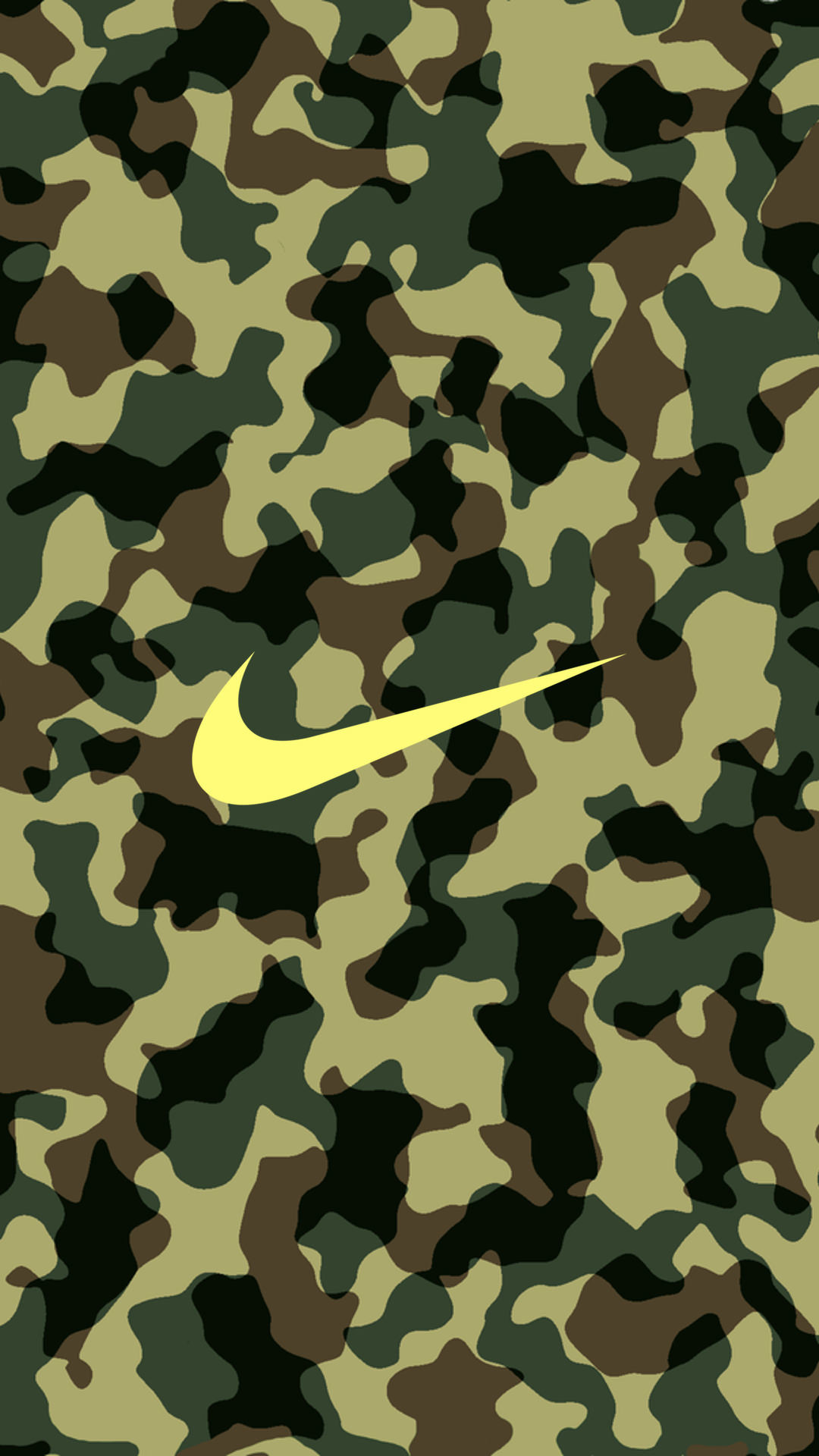 1080x1920 NIKE Logo Camouflage iPhone Wallpaper