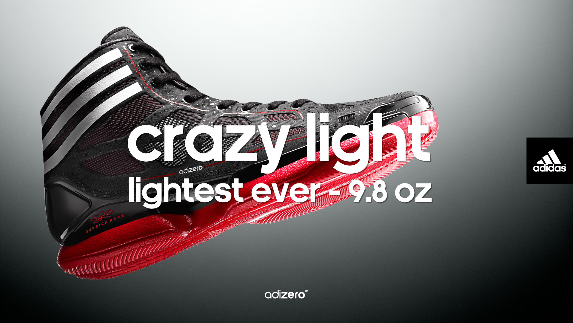 1920x1083 Available now: adidas adiZero Crazy Light Â· adidas adiZero Crazy Light - Derrick  Rose Wallpaper