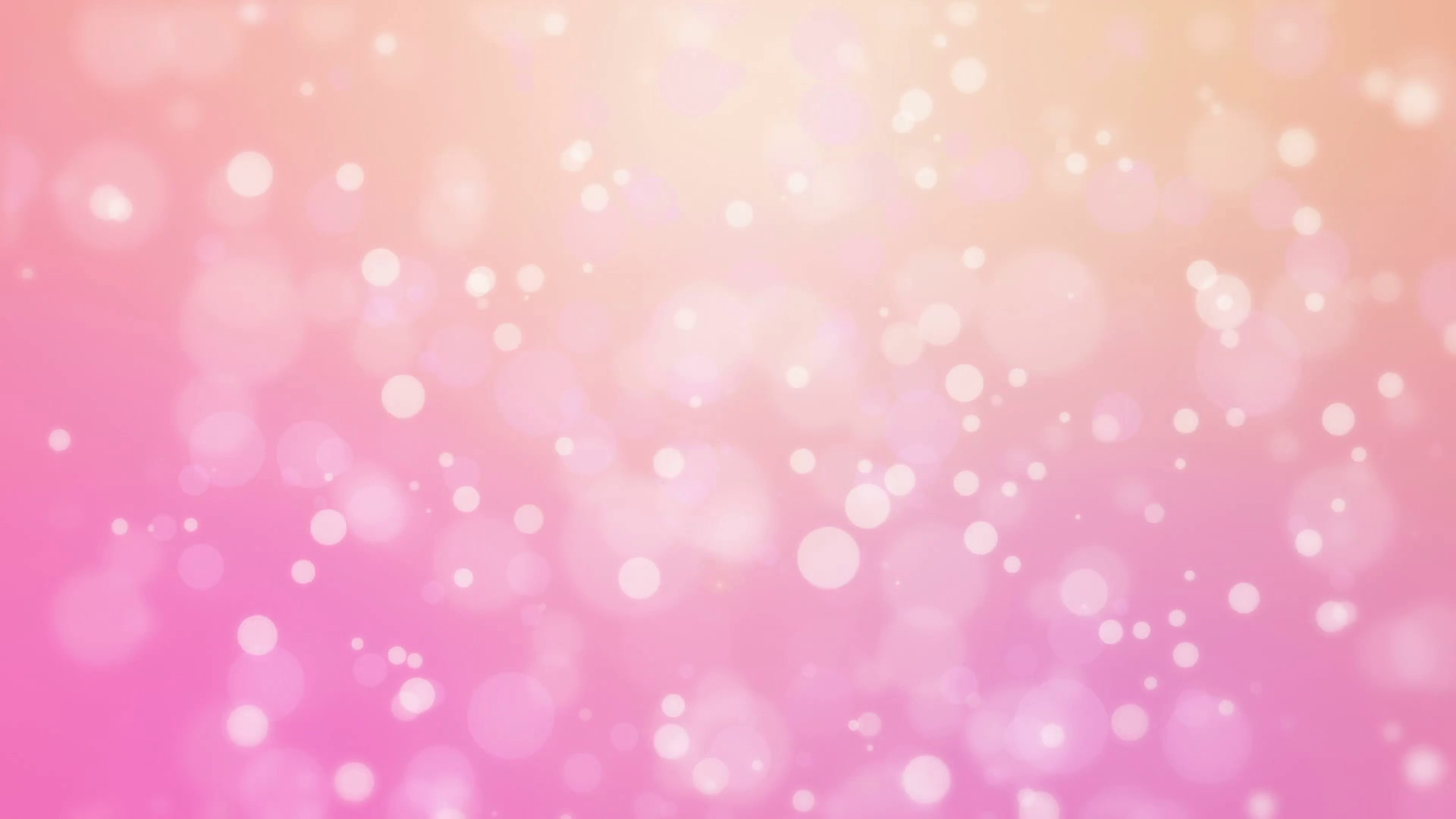 1920x1080 Sweet romantic pink orange gradient animated background with floating  glowing bokeh lights Motion Background - VideoBlocks