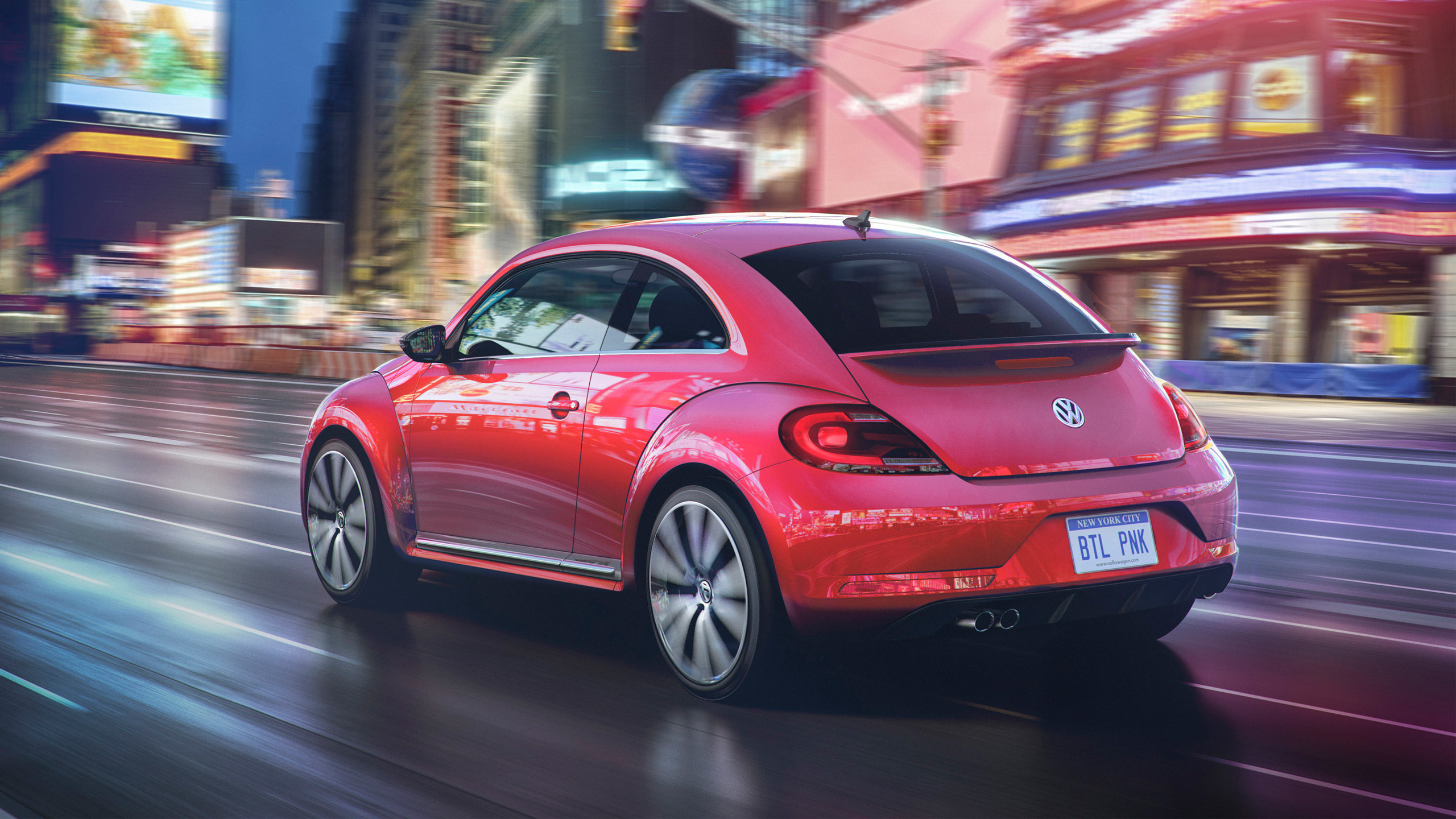2560x1440 2017 Volkswagen Pink Beetle Limited Edition 2