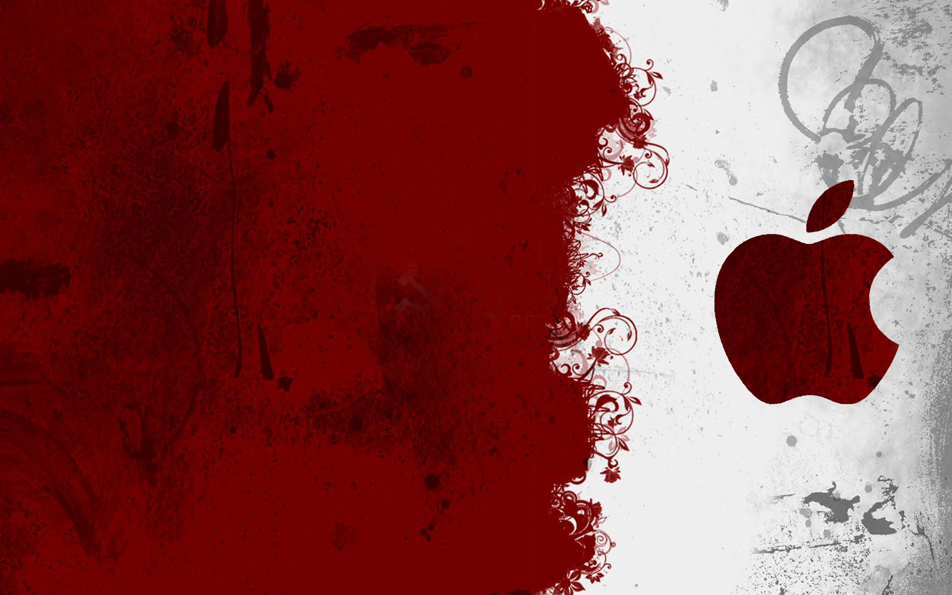 1920x1200 Apple logo Â· Cool Red Wallpaper ...