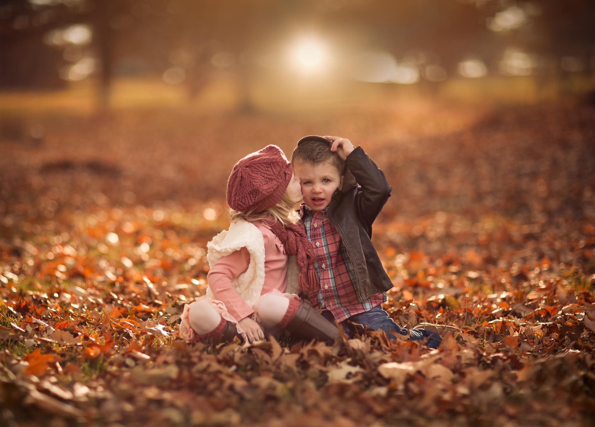 2048x1470 cute-child-kissing-autumn-field-wallpapers-hd-free-